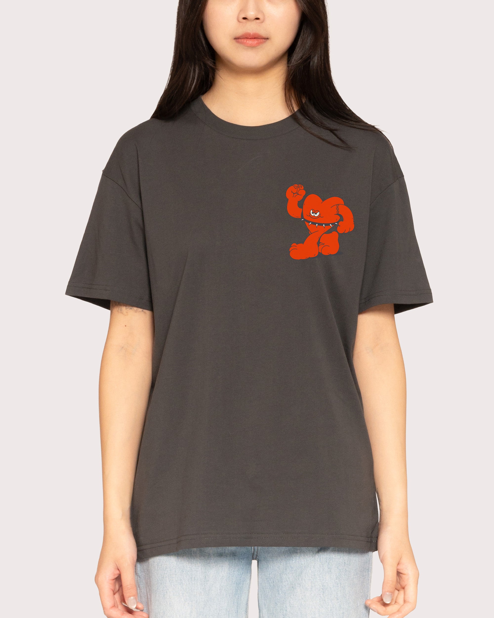 Hardcore Heartcore Charcoal T-Shirt