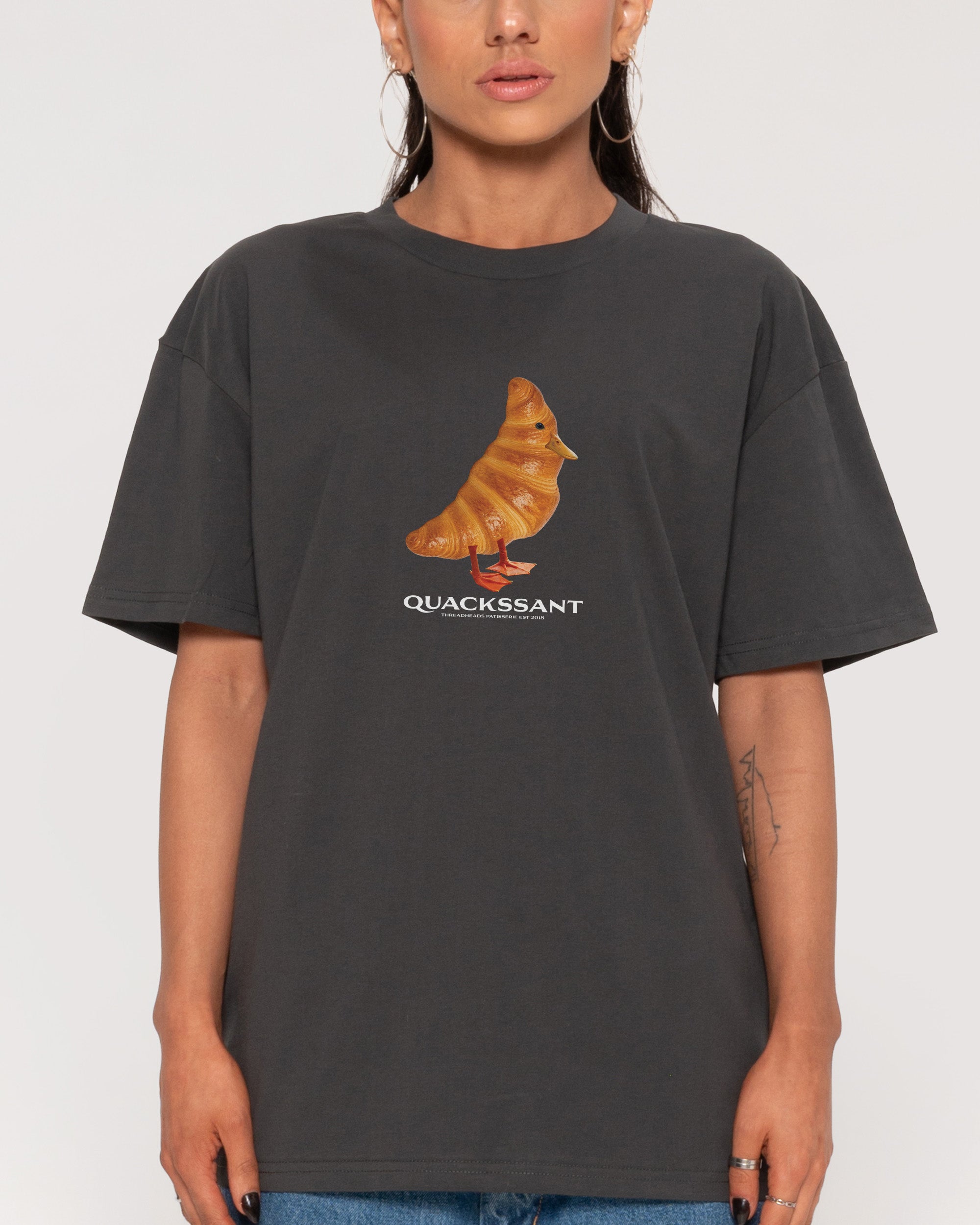 Quackssant Charcoal T-Shirt