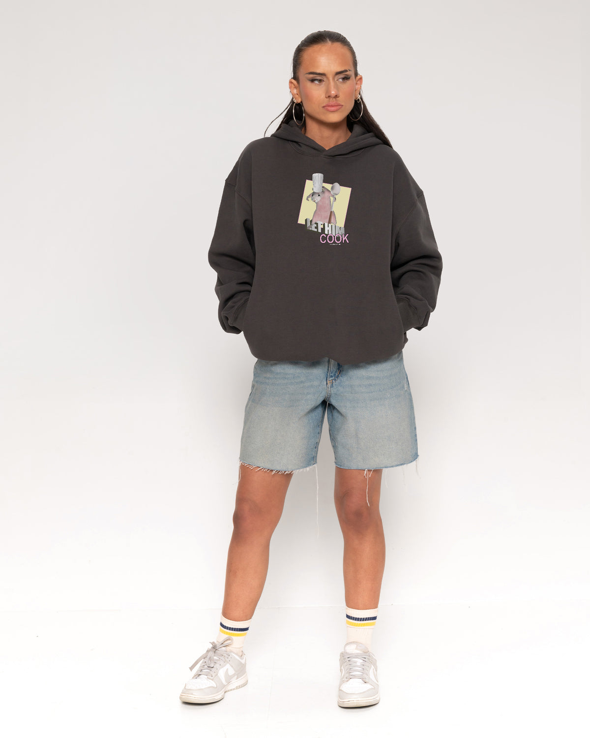 Let Him Cook Charcoal Hoodie