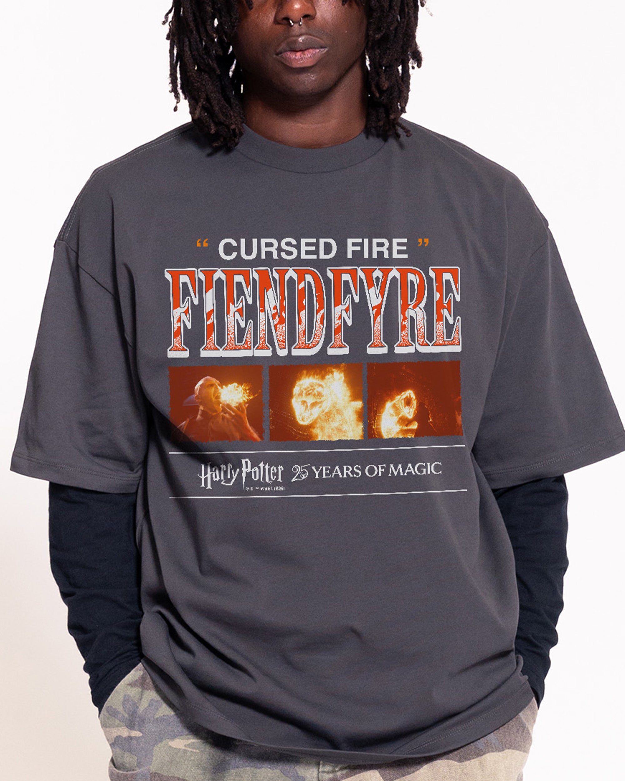 Fiendfyre Charcoal Oversized Tee