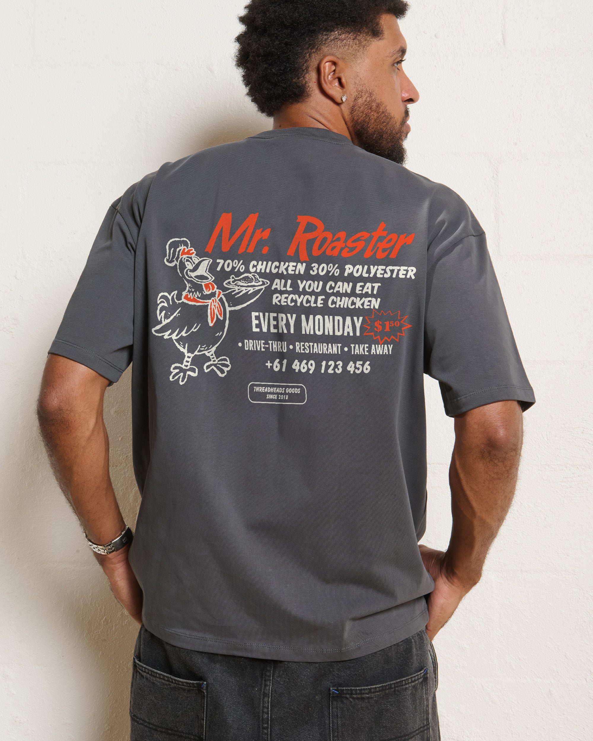 Mr. Roaster Fried Chicken Oversized Tee Online Australia