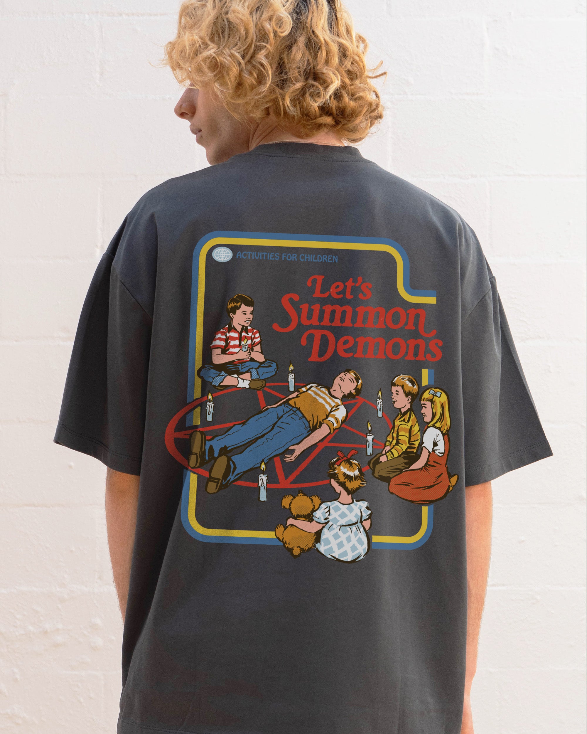 Let's Summon Demons Front and Back Oversized Tee Australia Online Threadheads