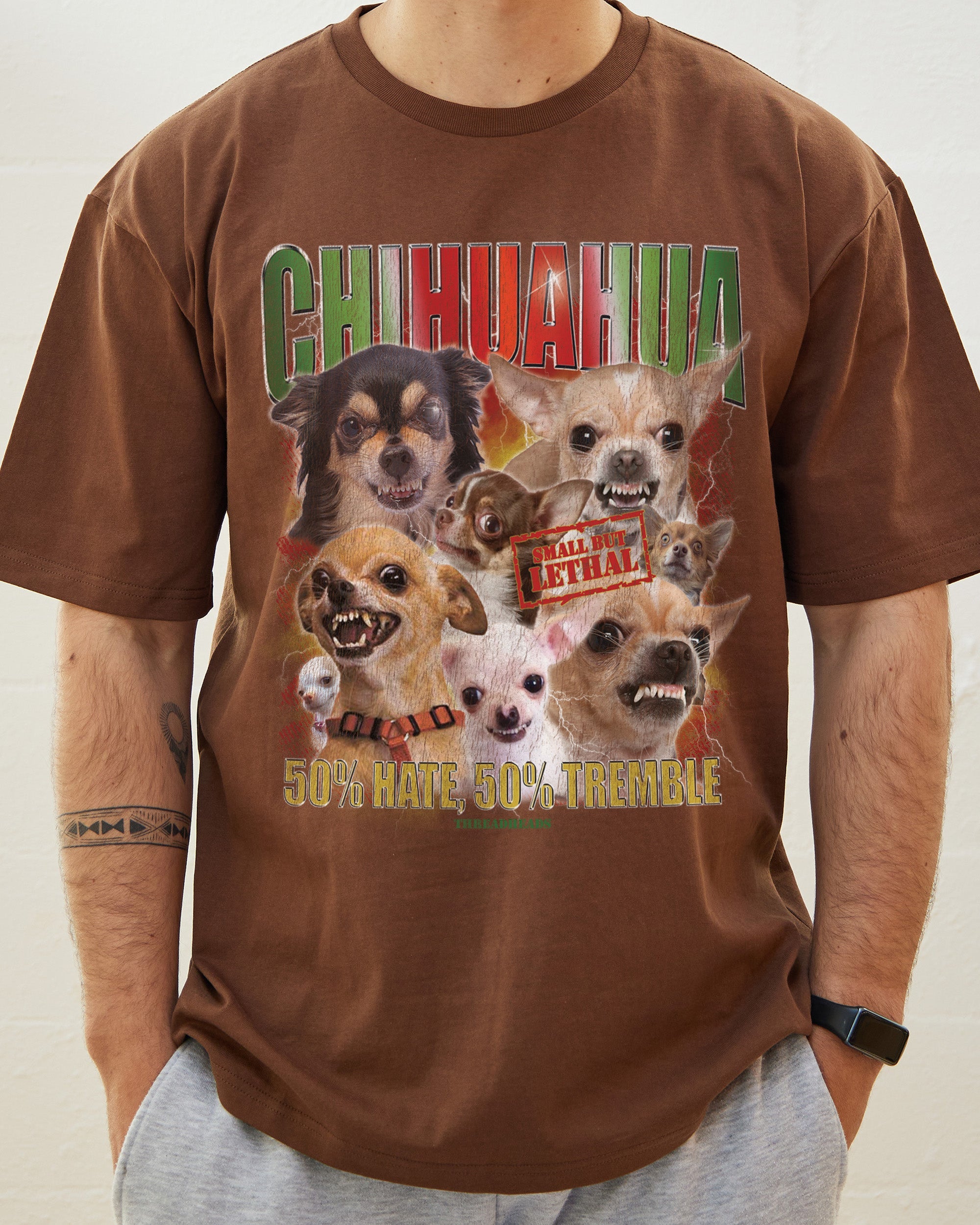 The Chihuahua T-Shirt Australia Online Brown