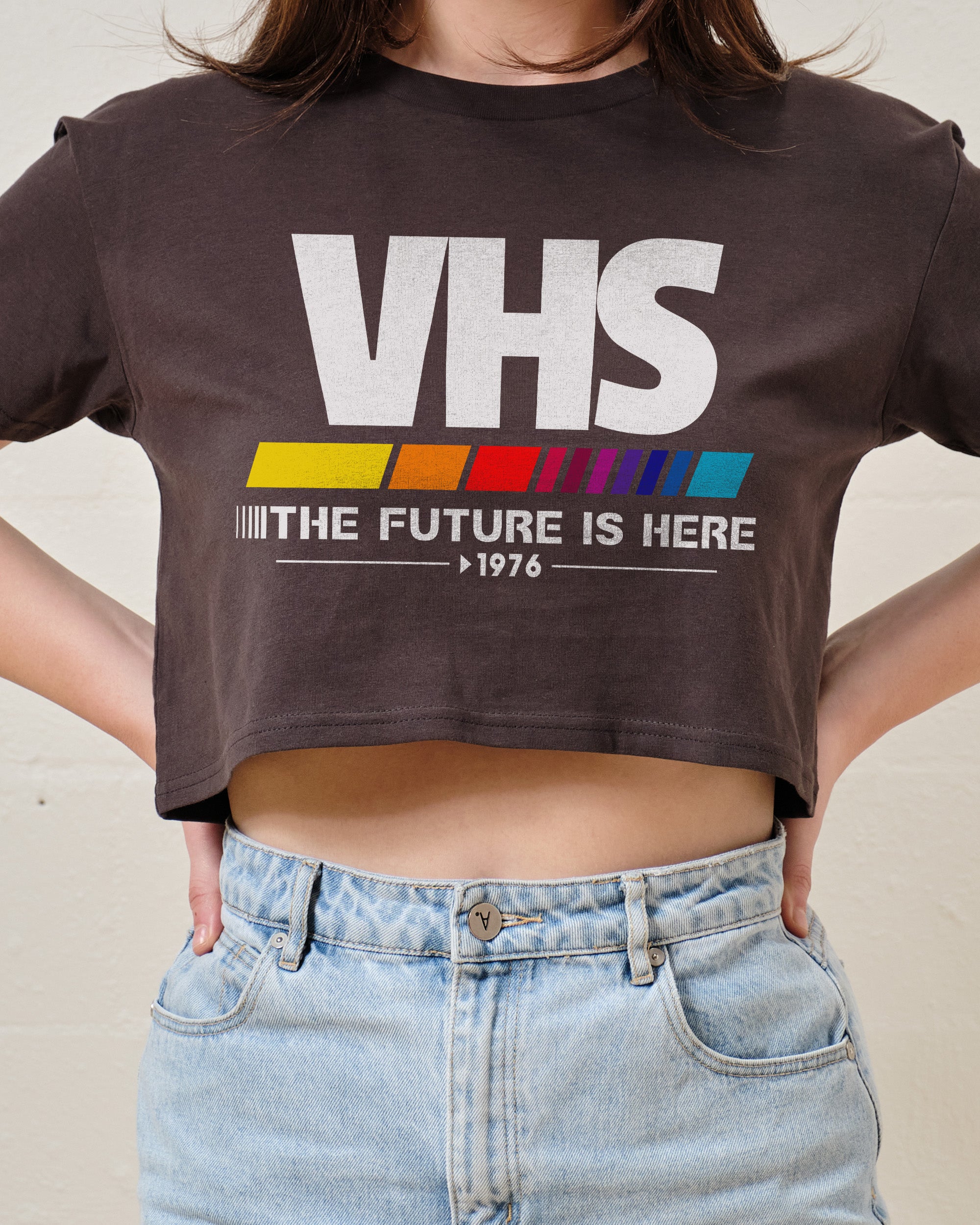 VHS - The Future is Now Crop Tee