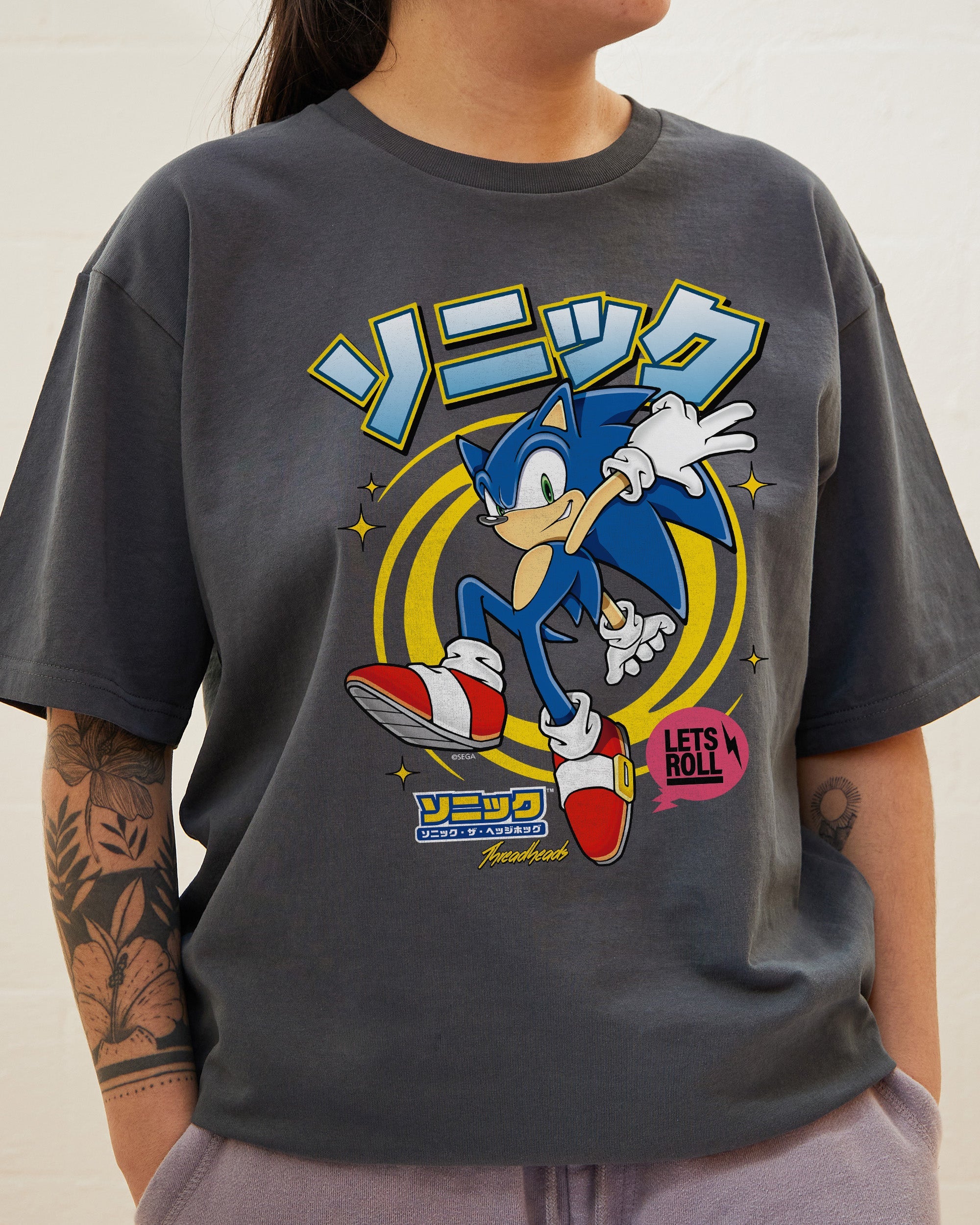 Sonic JP T-Shirt Australia Online Charcoal