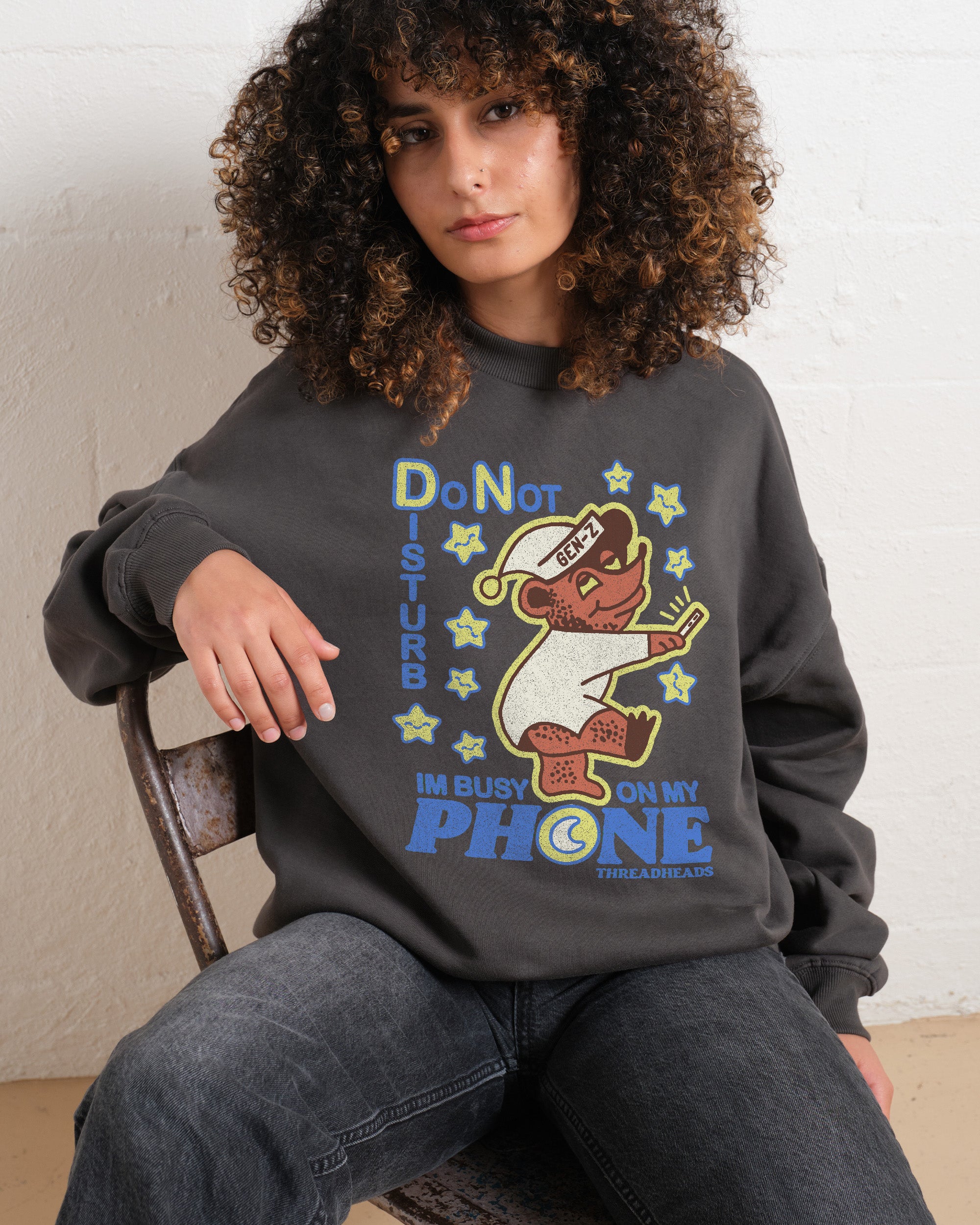 Do Not Disturb Sweatshirt Australia Online Charcoal