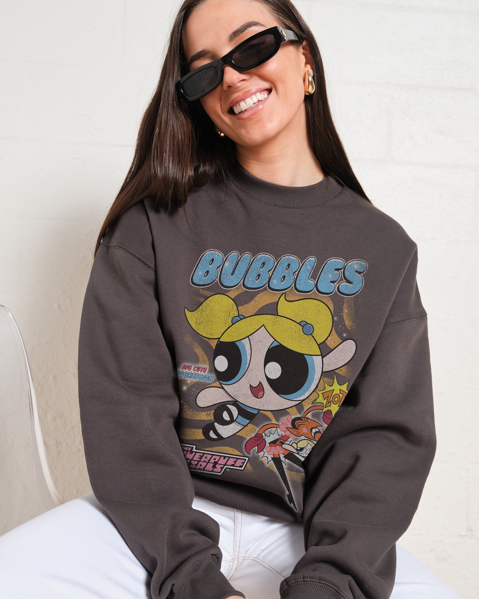 Bubbles Sweatshirt Australia Online Charcoal