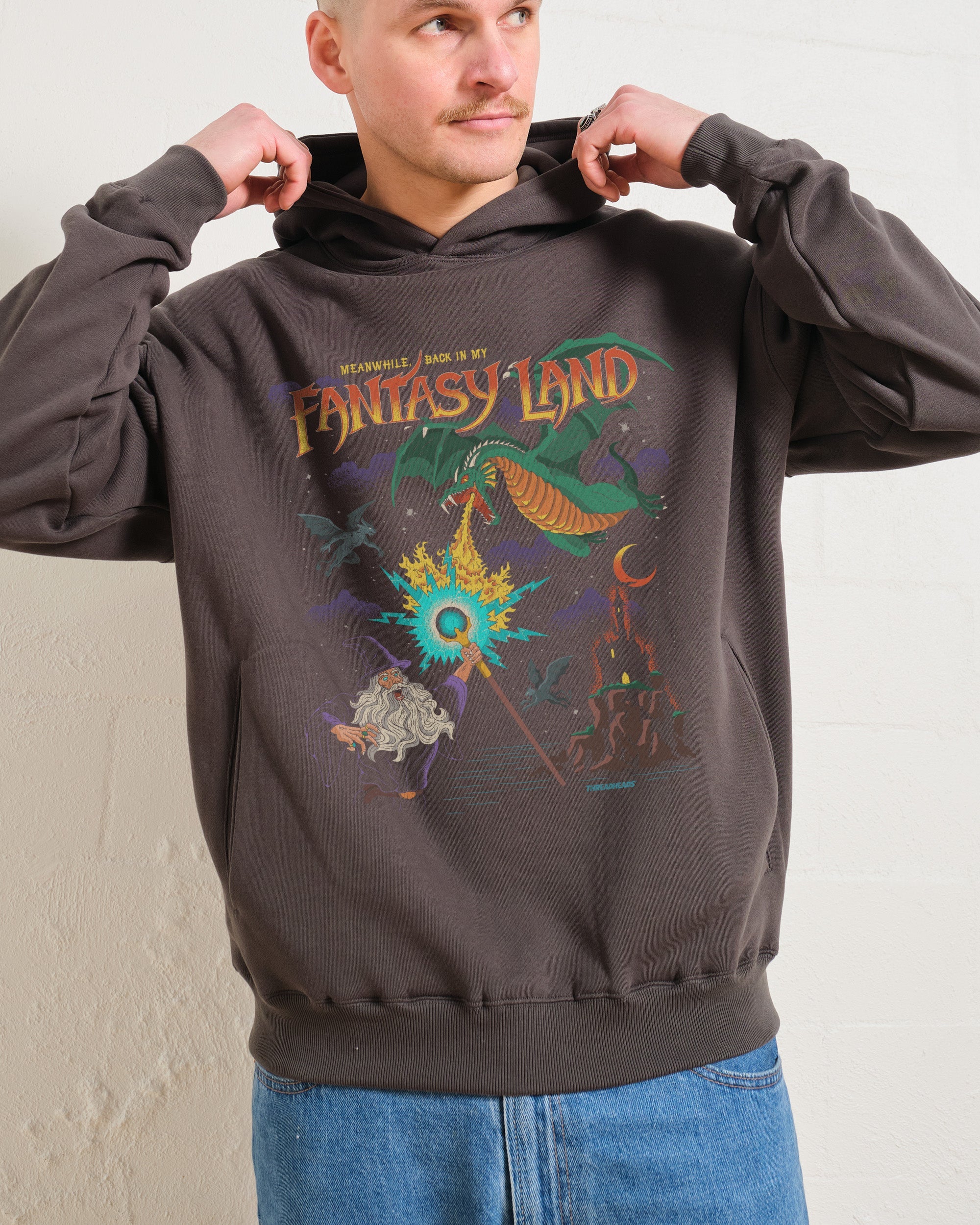 In My Fantasy Land Hoodie Australia Online Charcoal