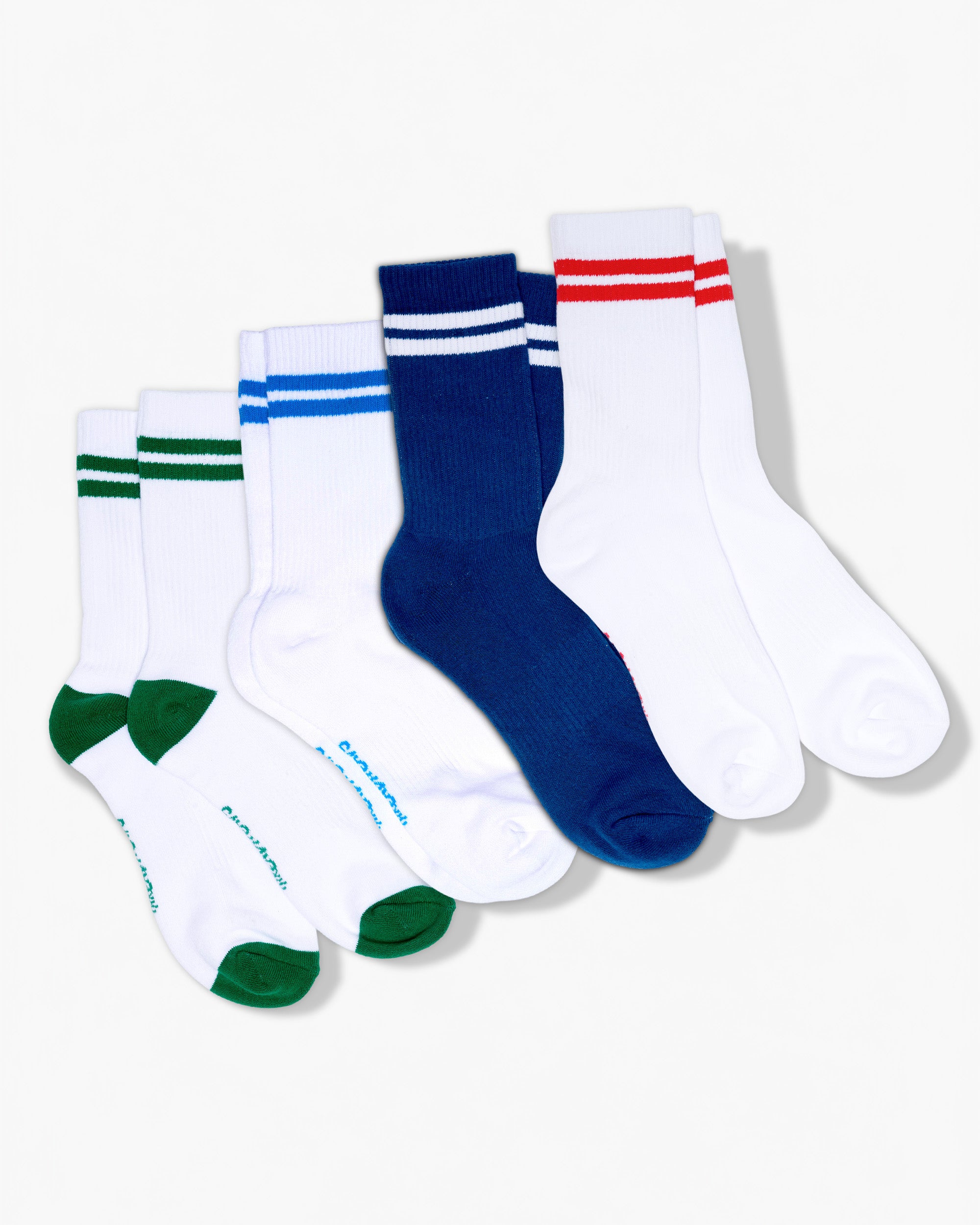 Collegiate Stripe 4-Pack Socks