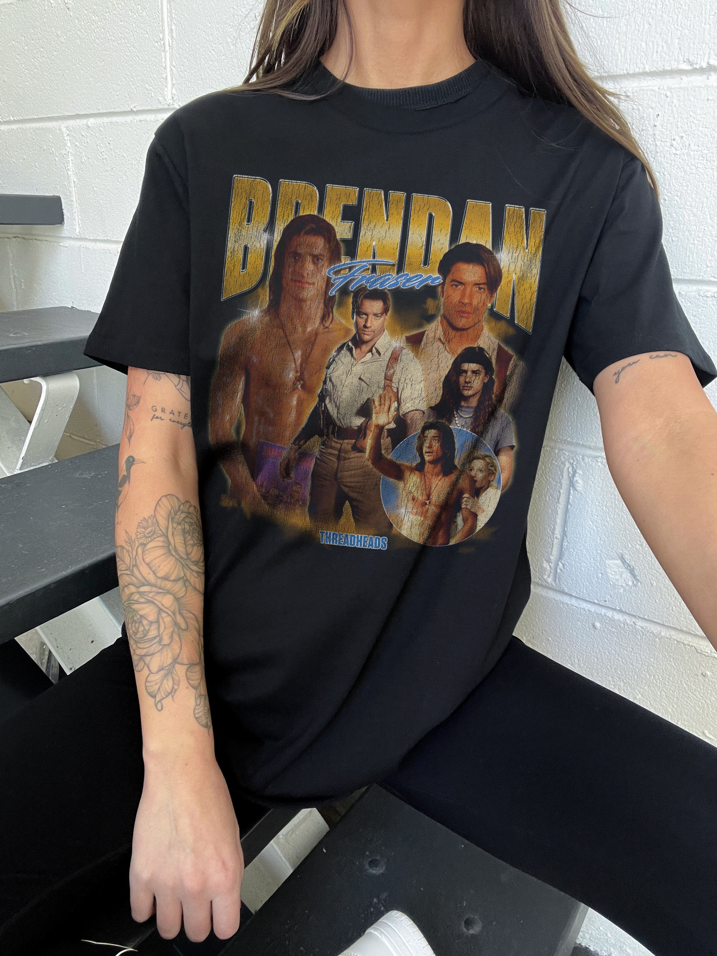 Brendan Fraser T-Shirt Australia Online Black