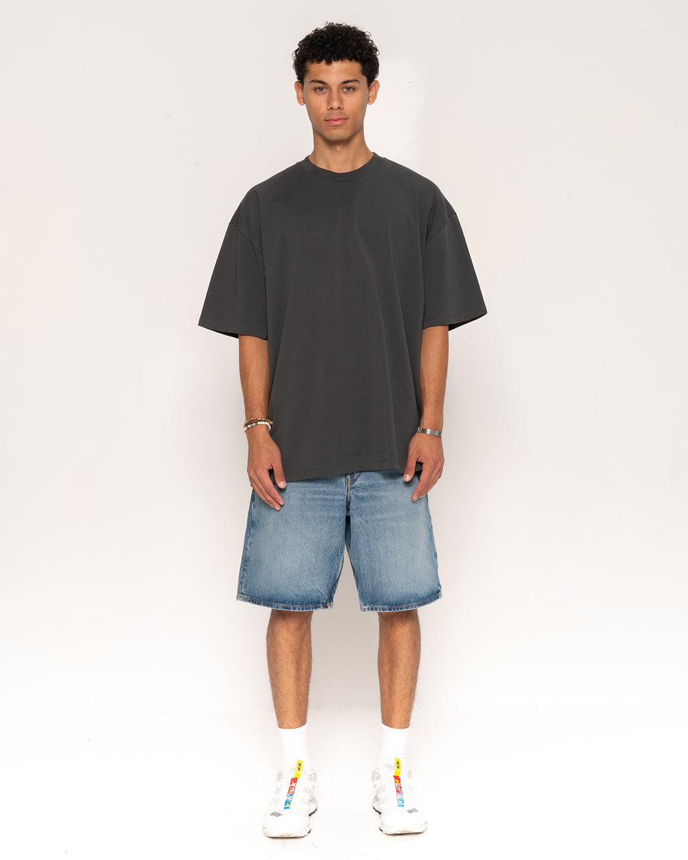 Oversized Tee 4 Pack: Black, Charcoal, Natural, White