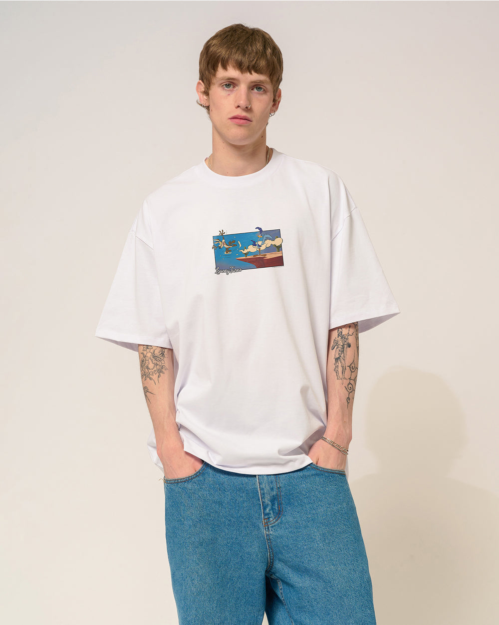 Wiley Free Fall Oversized Tee Threadheads Australia #colour_white