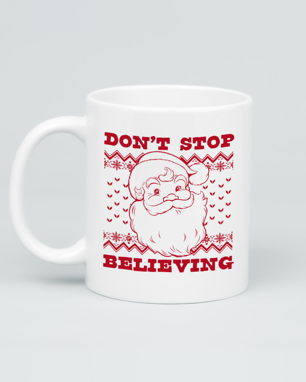 Don't Stop Believing Santa Mug | Threadheads