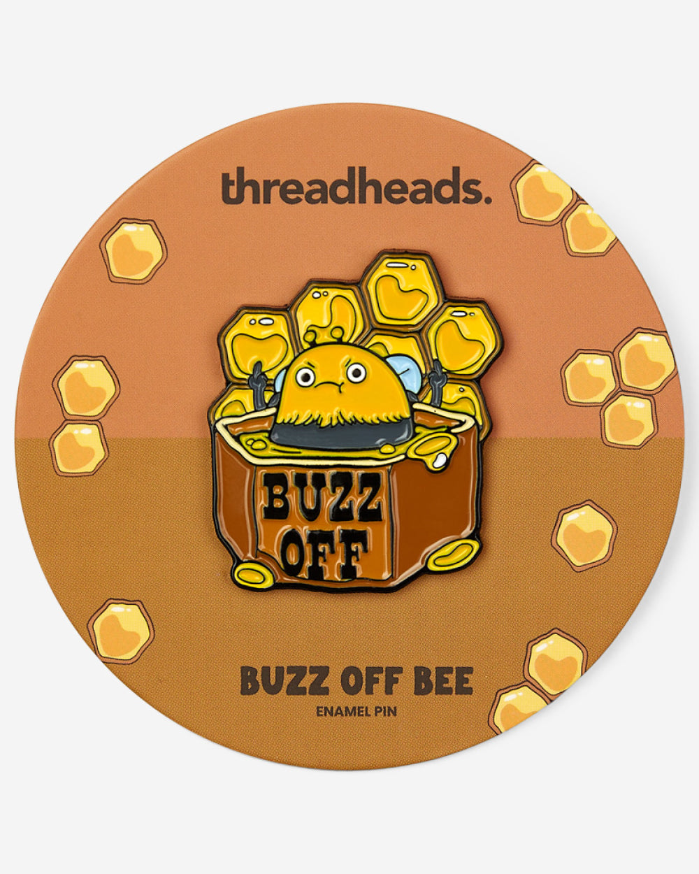 Buzz Off Bee Enamel Pin