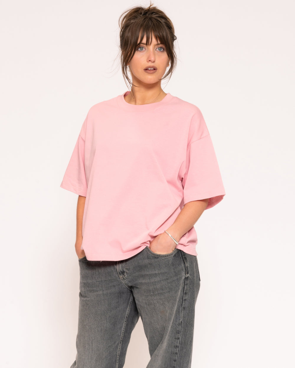Boxy Crop Tee 5-Pack: Black, White, Pistachio, Pink Blank Boxy Crop Tee – view 5