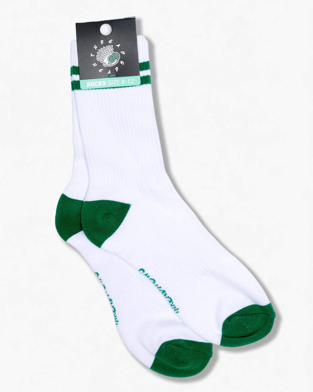 Green Collegiate Stripe Socks