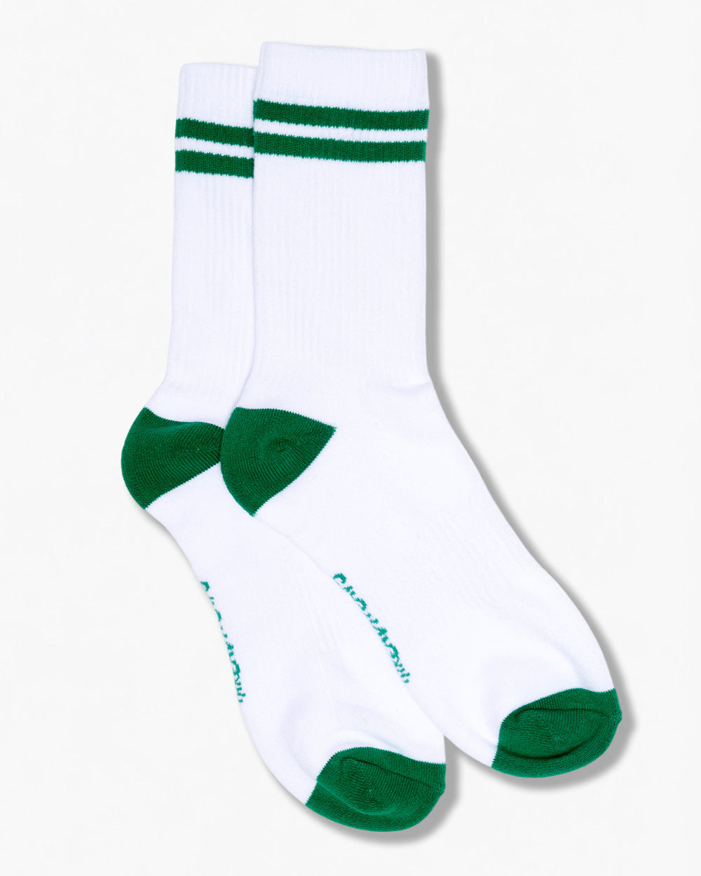 Green Collegiate Stripe Socks