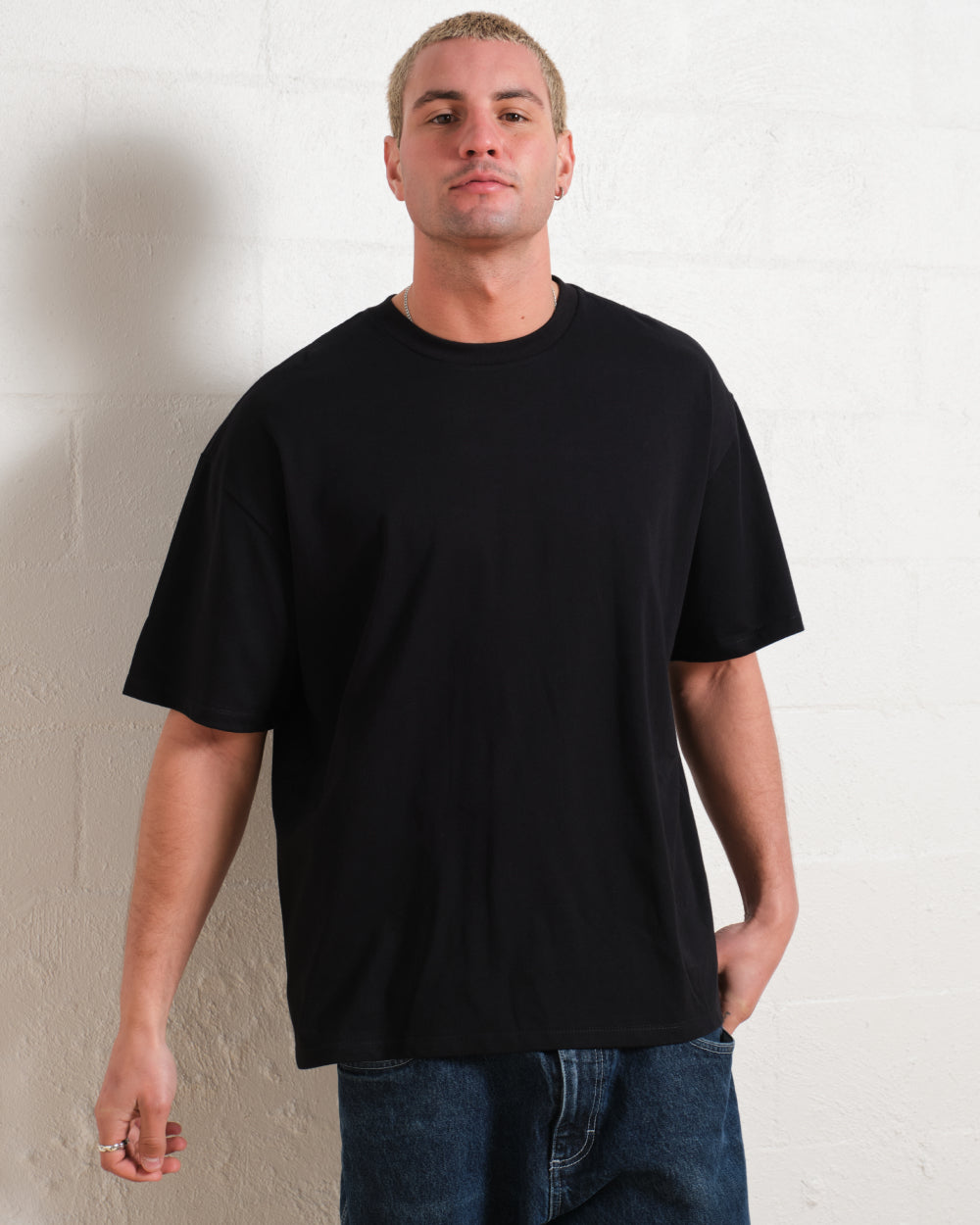 Oversized Tee 4 Pack: Black, Charcoal