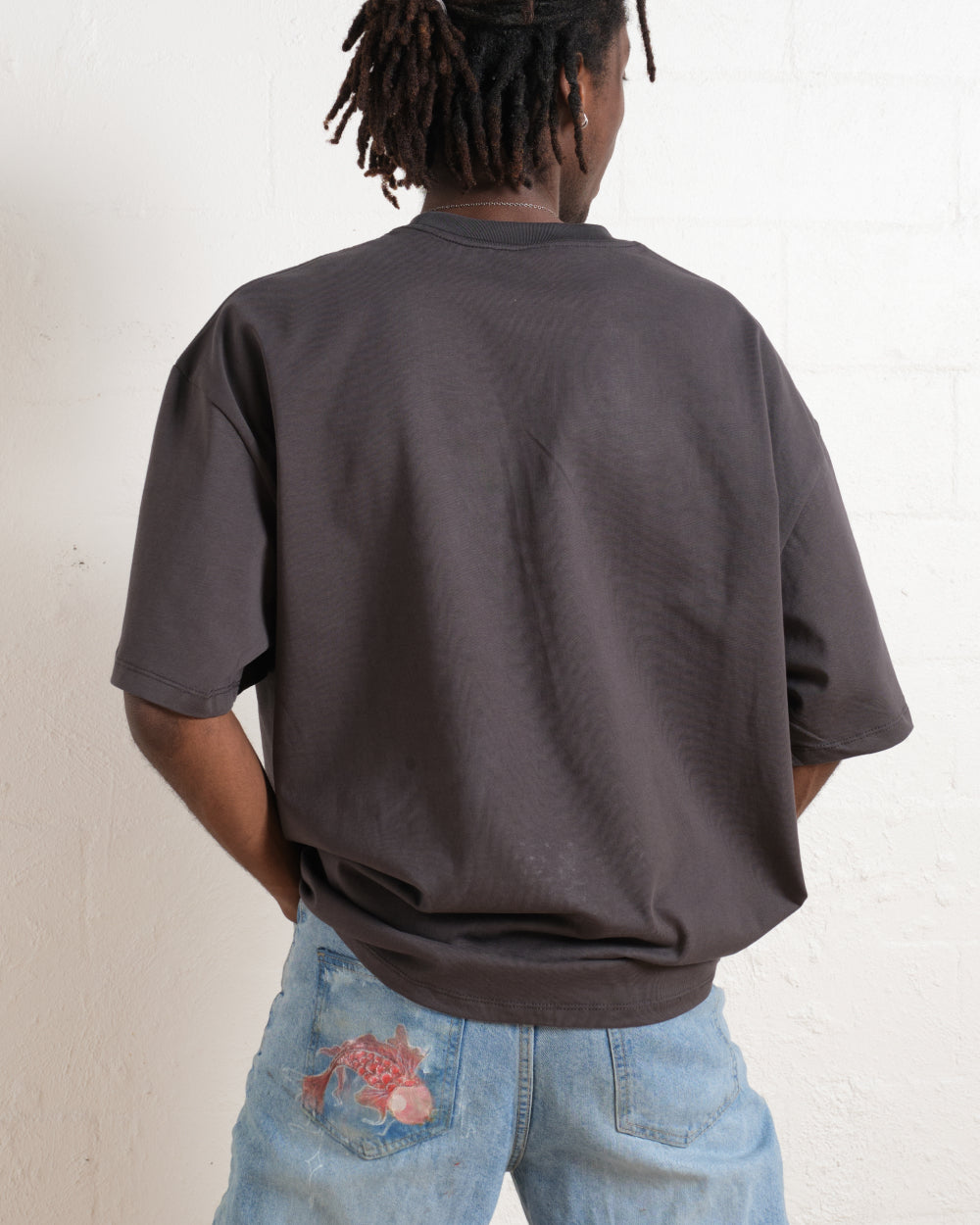 Oversized Tee 4 Pack: Black, Charcoal
