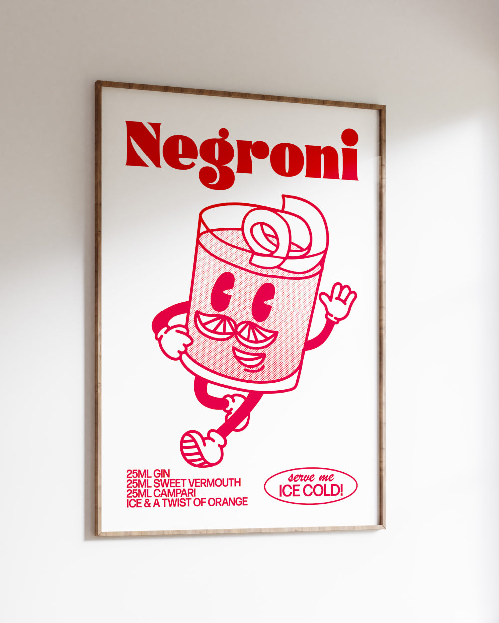Negroni Art Print #colour_white