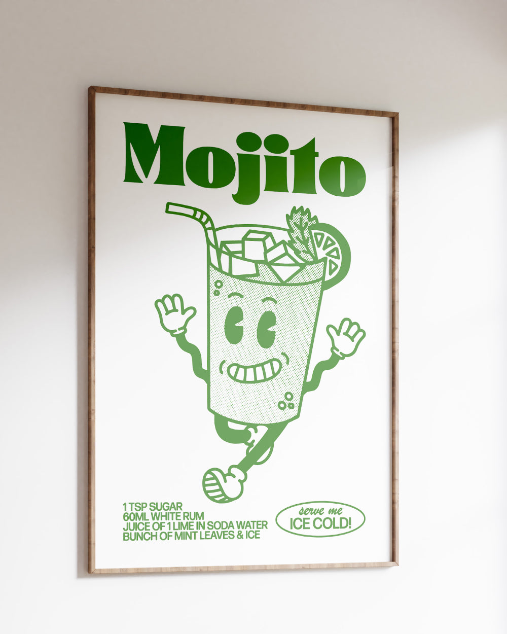 Mojito Art Print Australia Online #colour_white
