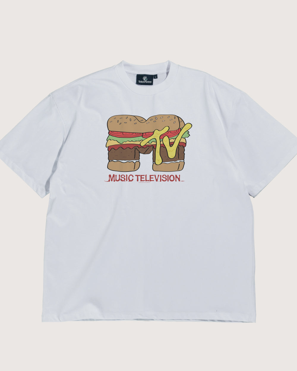 Burger MTV Logo Oversized Tee