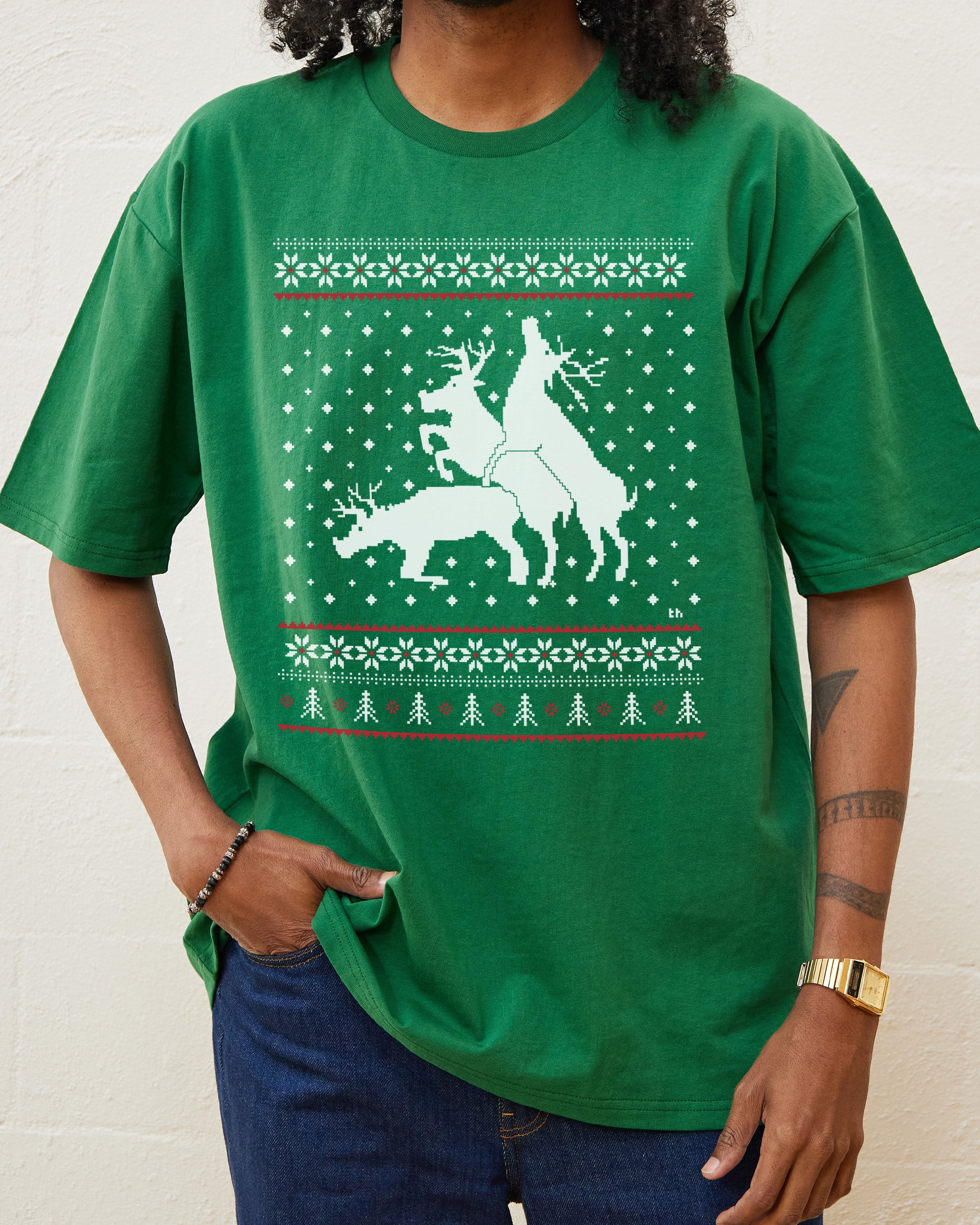 Sexing Reindeer Ugly Jumper T-Shirt