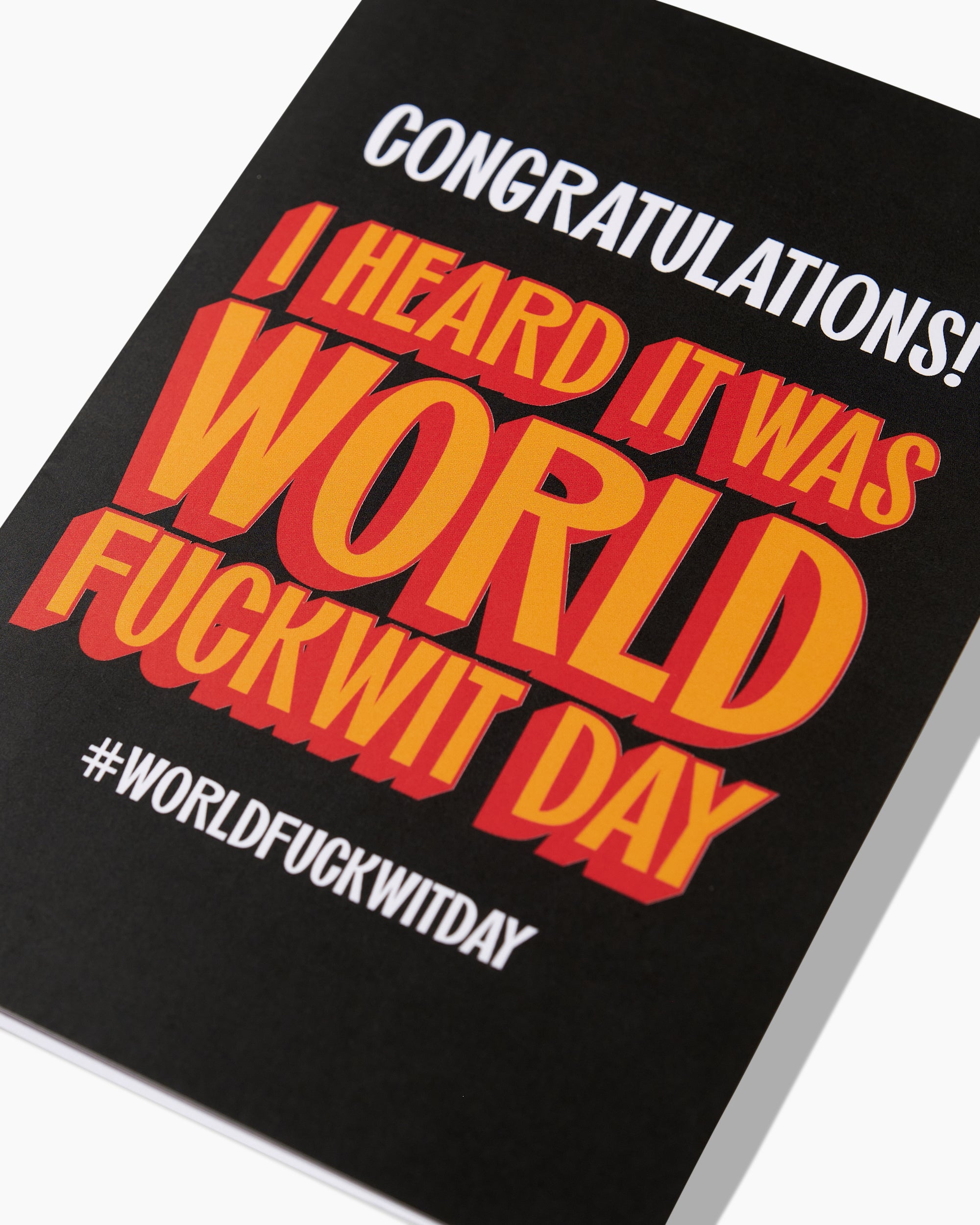 Congratulations Fuckwit Greeting Card Australia Online