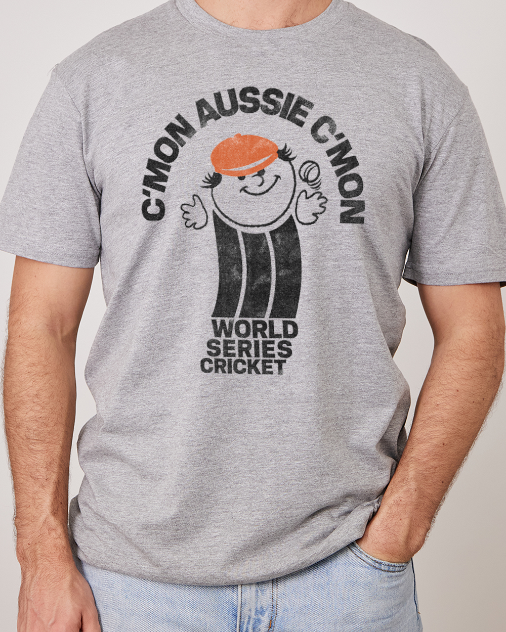 C'mon Aussie C'mon T-Shirt Australia Online #colour_grey