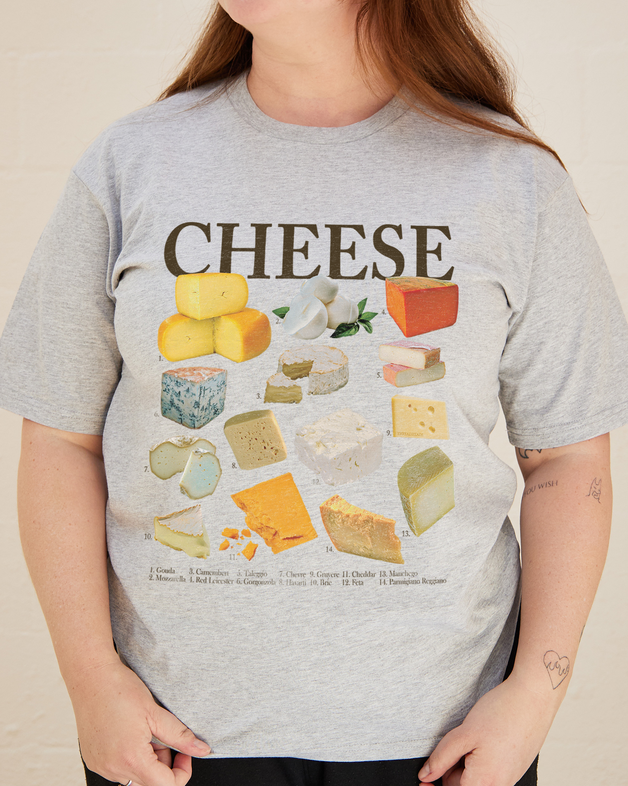 Cheeses T-Shirt Australia Online Grey