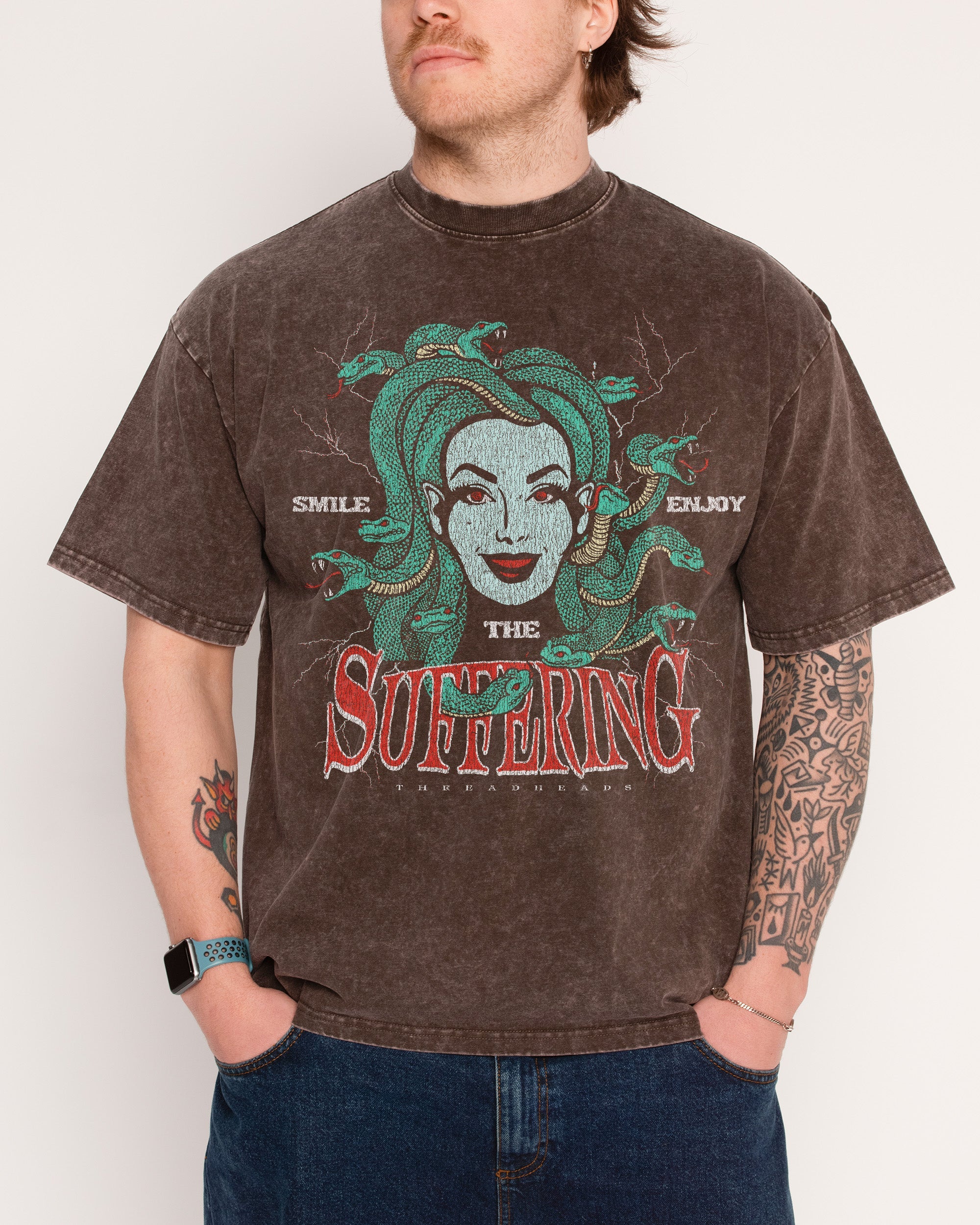 Smile Suffering Wash Tee Australia Threadheads Online