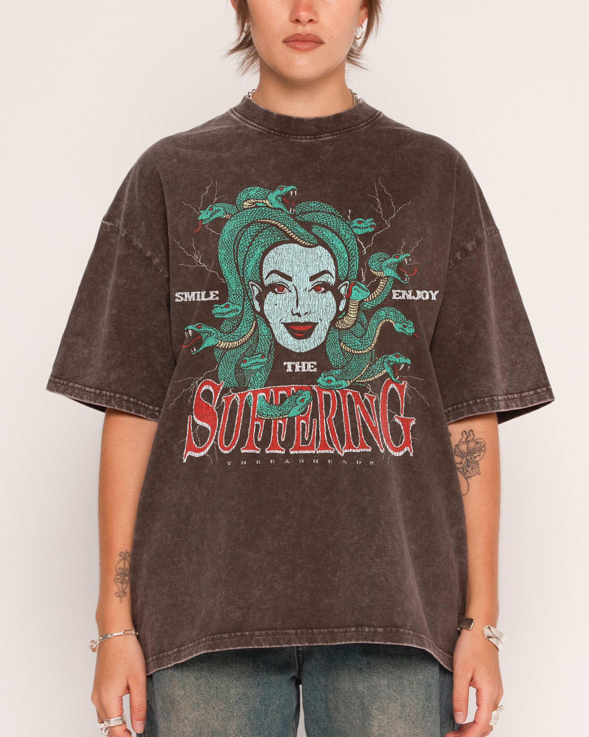Smile Suffering Wash Tee