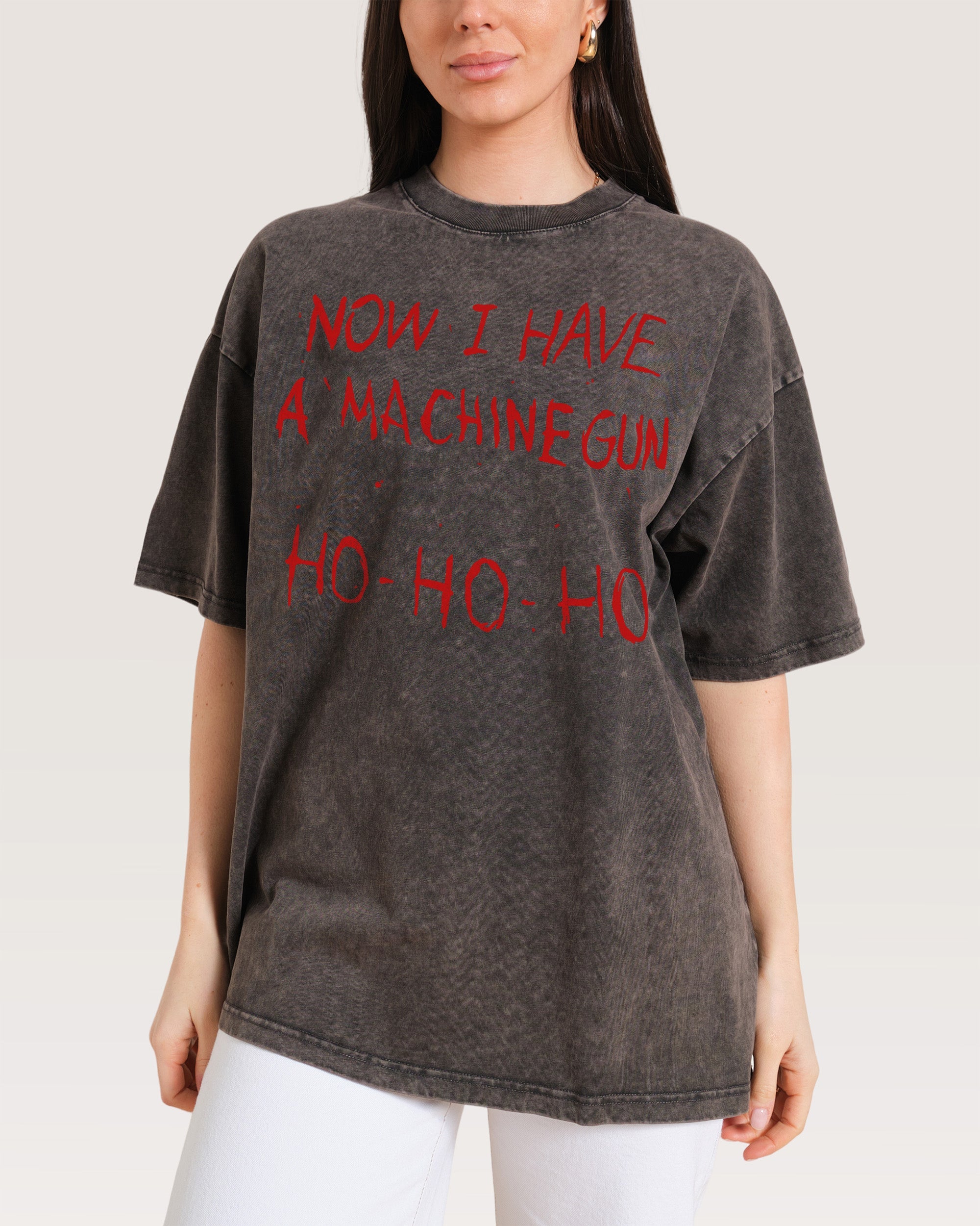 Machine Gun Ho-Ho-Ho Oversized Tee