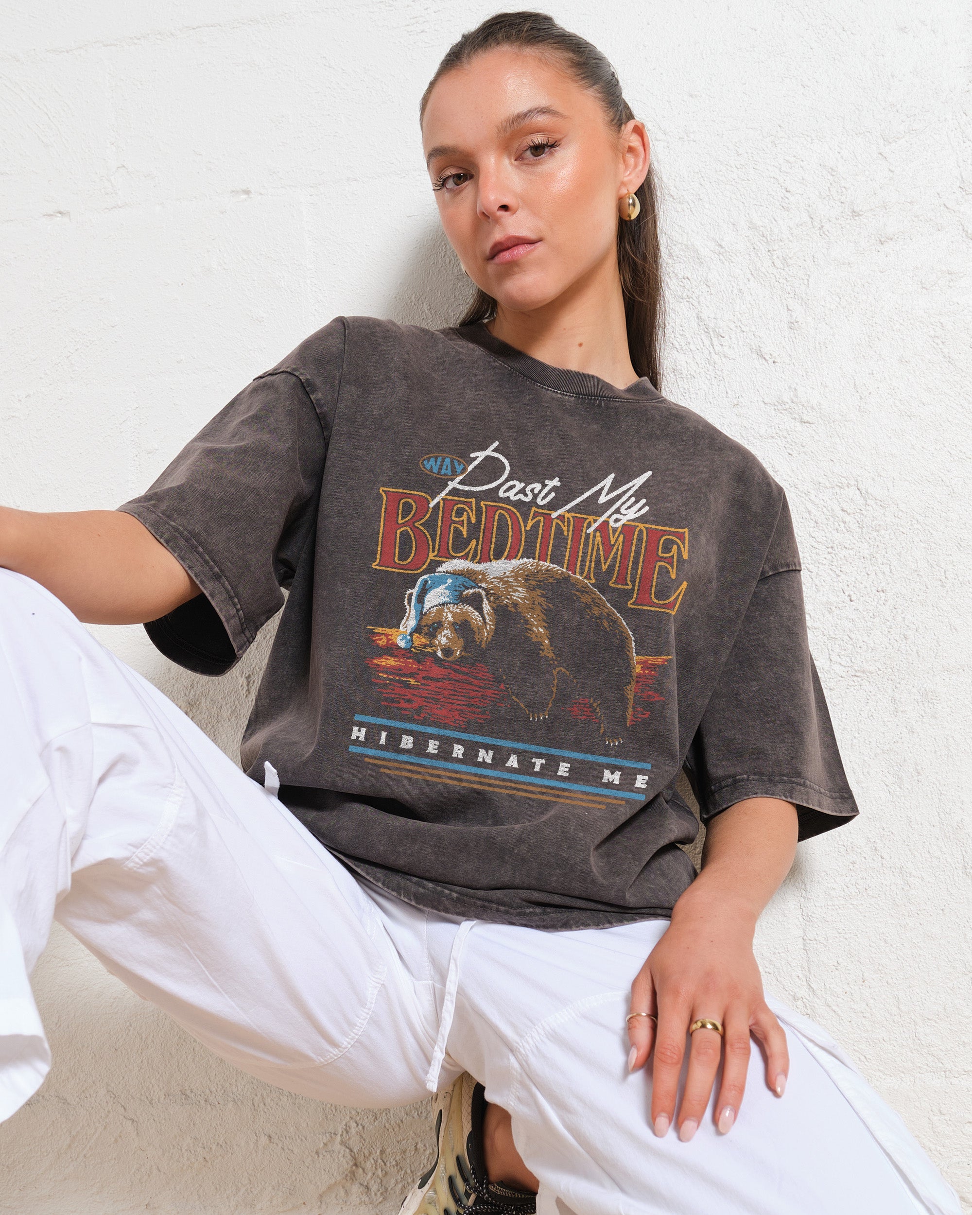 Way Past My Bedtime Wash Tee Online Australia