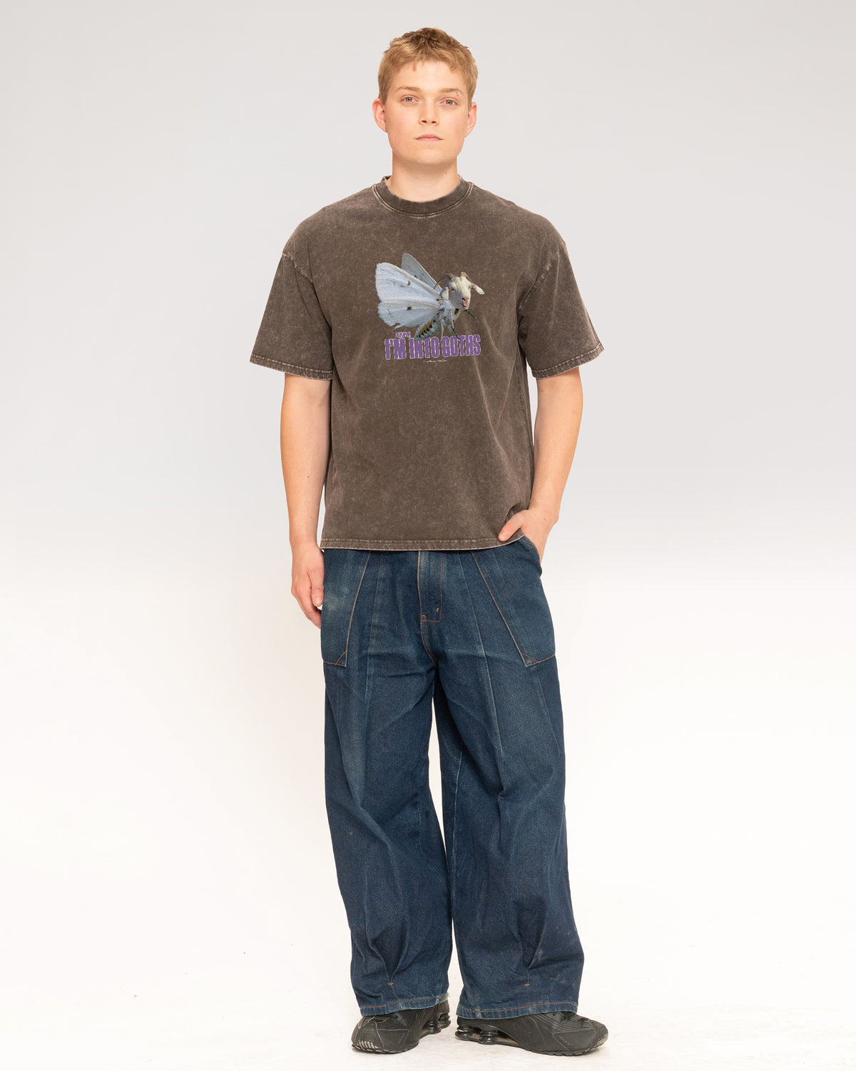I’m Into Goths Grey Stone Oversized Tee