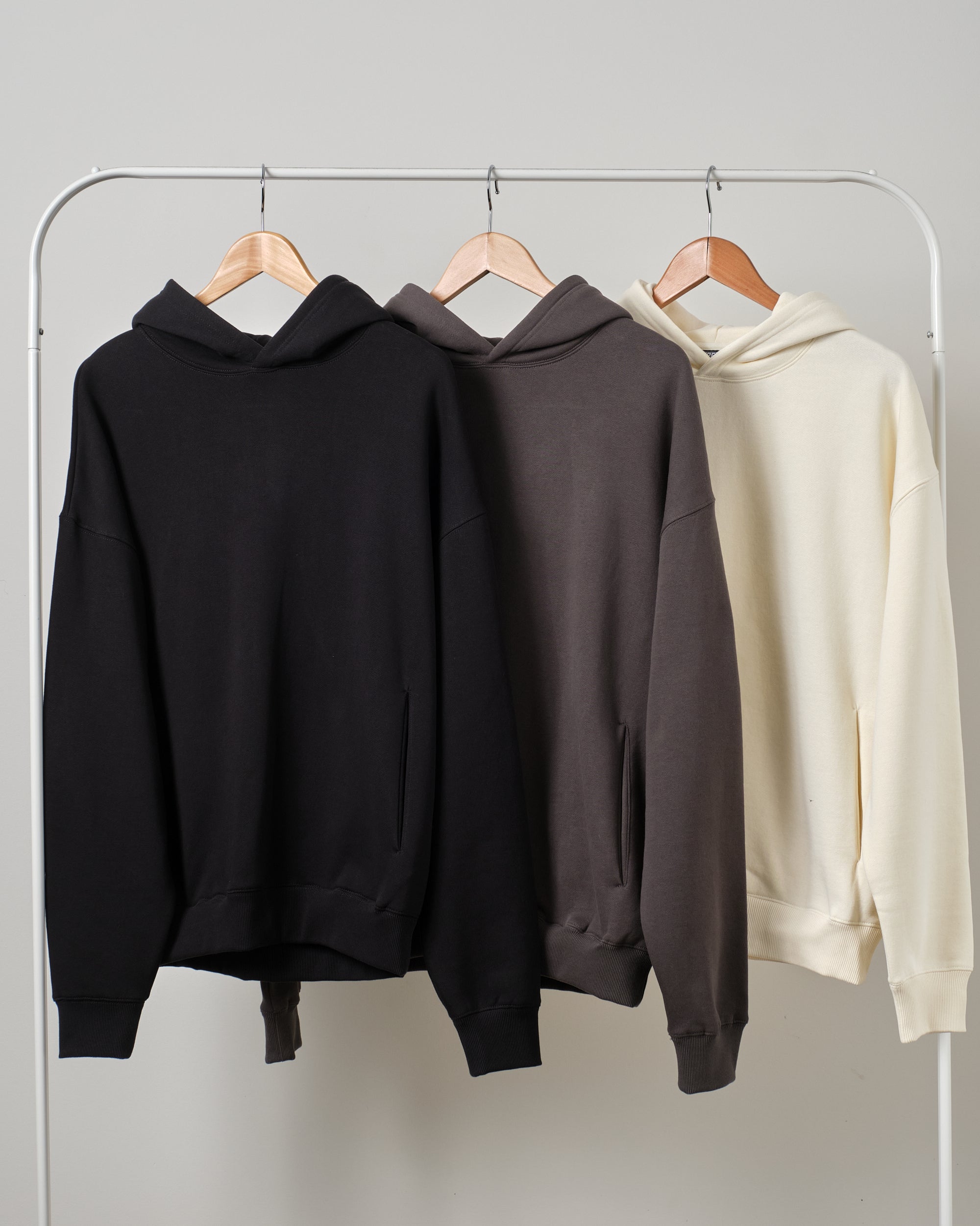 Hoodie 3 Pack: Black, Charcoal, Natural Australia Online