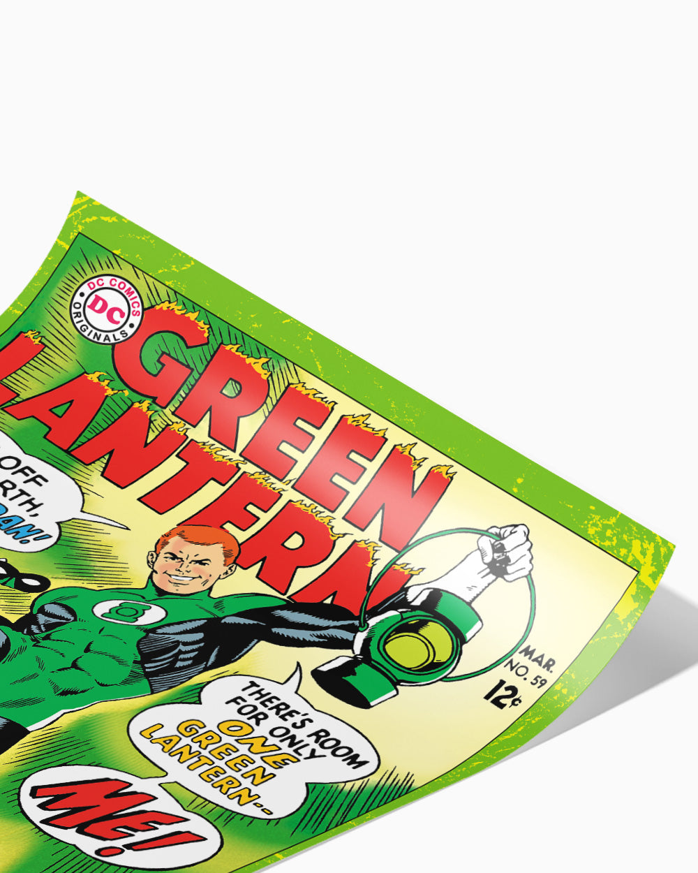 Hal Jordan Art Print #colour_Green