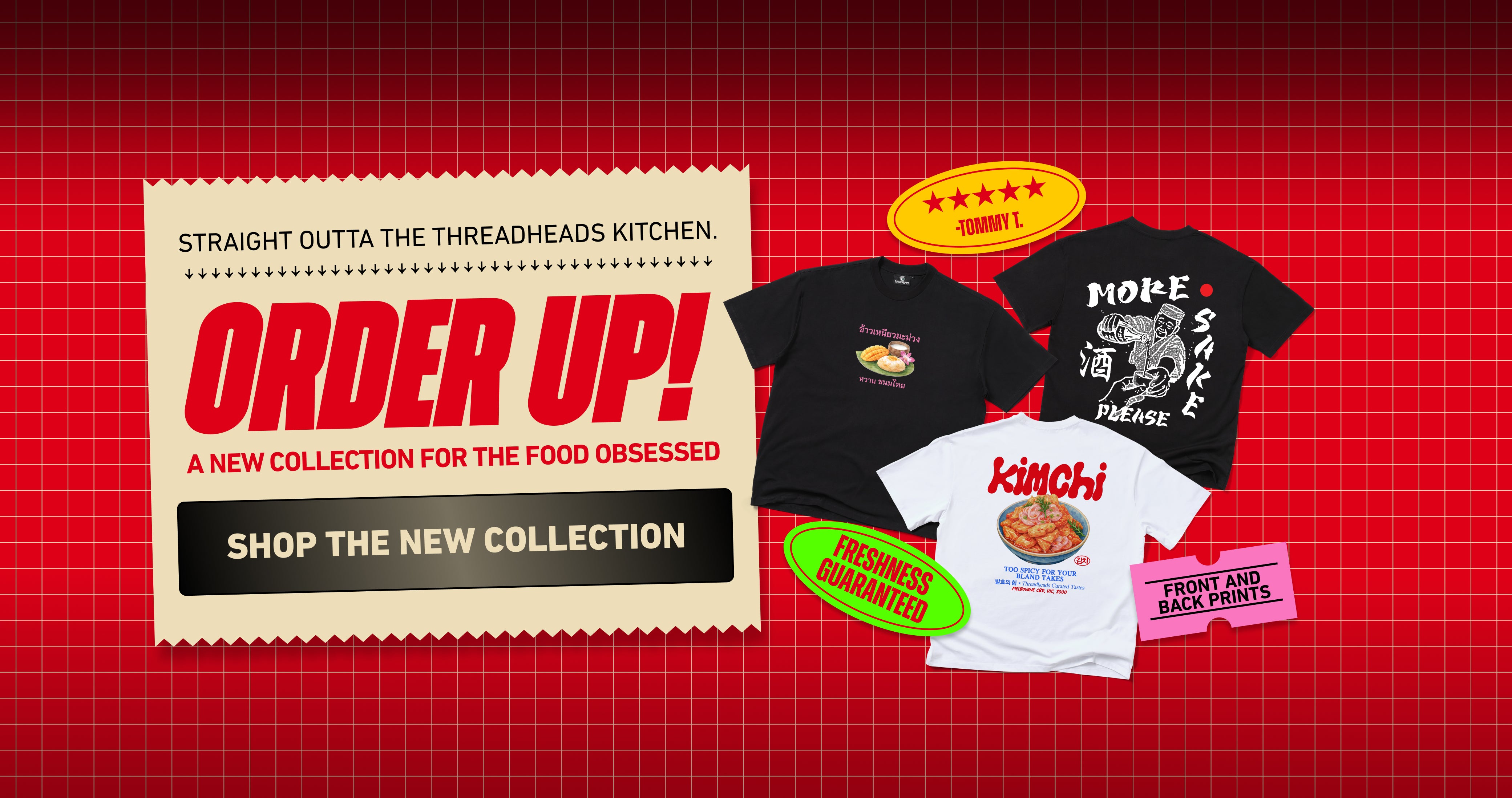 Order Up. Fresh New Food Collection from Threadheads