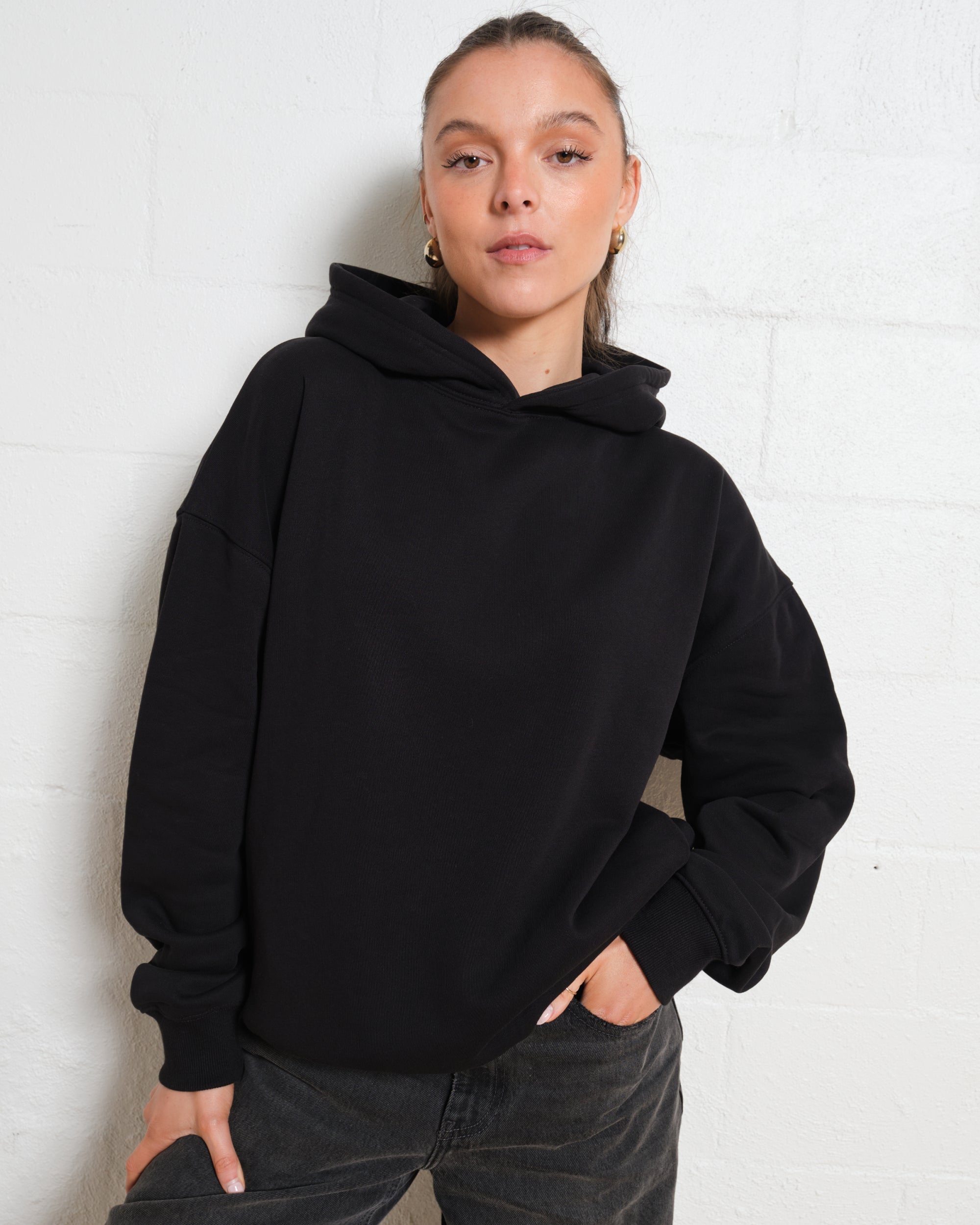 Blank Plain Hoodie Australia Online #colour_black