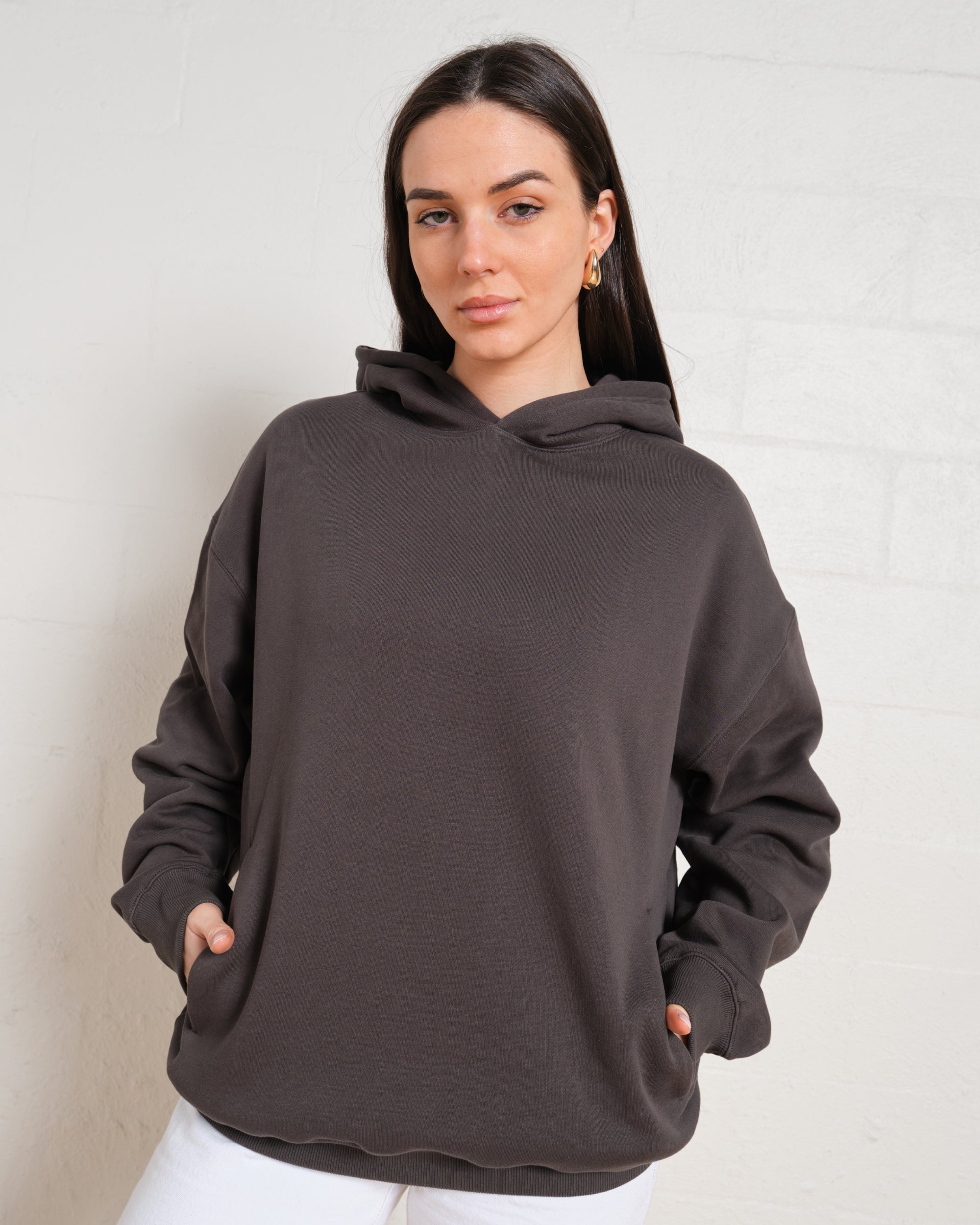 Blank Plain Hoodie Australia Online #colour_charcoal