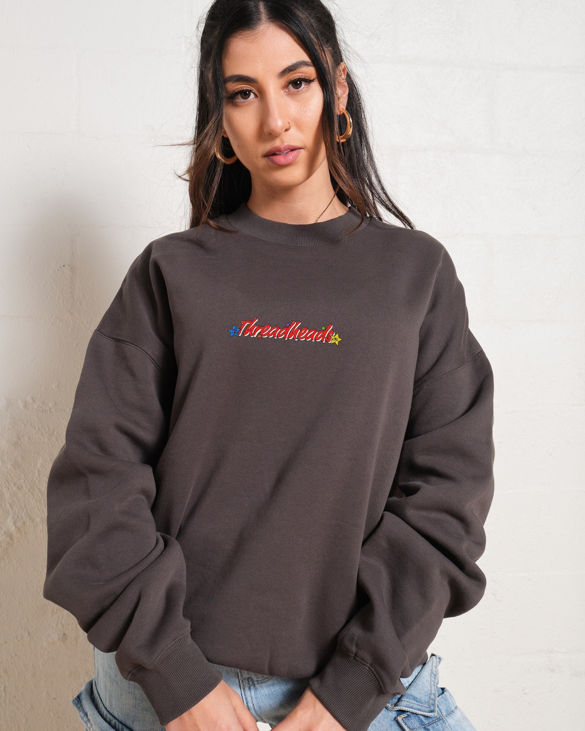 Call Me Never Sweatshirt Australia Online #colour_charcoal