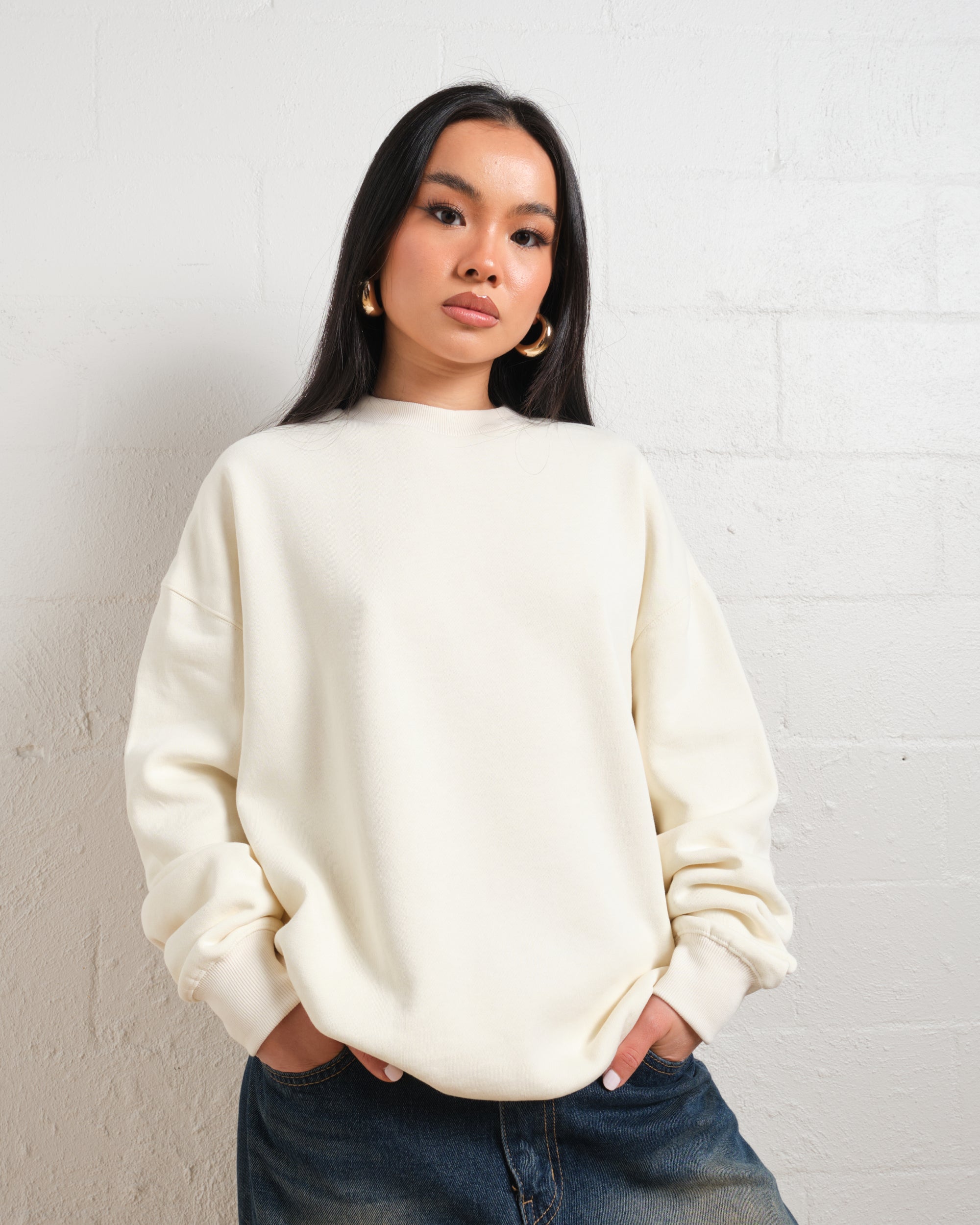 Blank Plain Jumper Australia Online #colour_natural