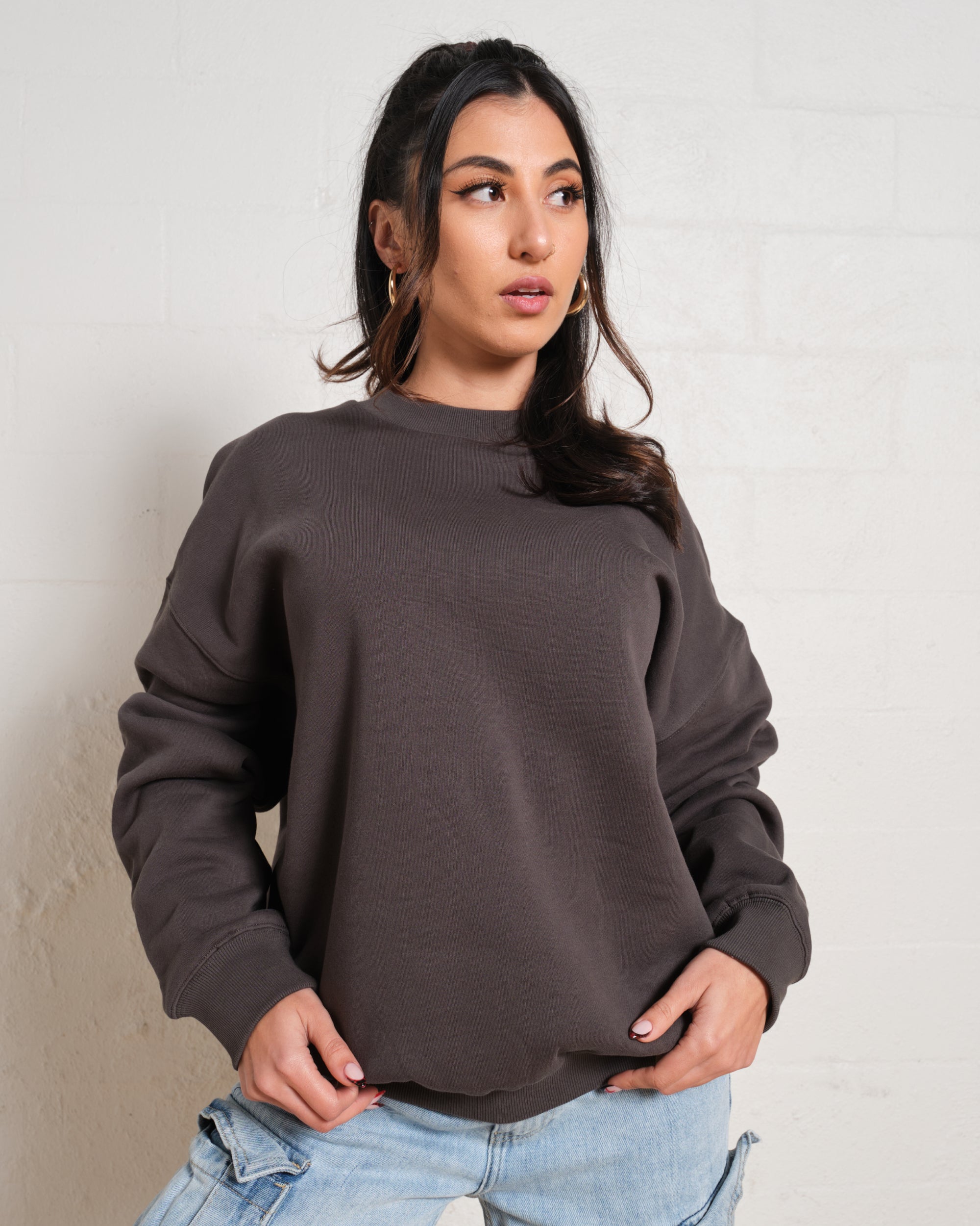 Blank Plain Jumper Australia Online #colour_charcoal