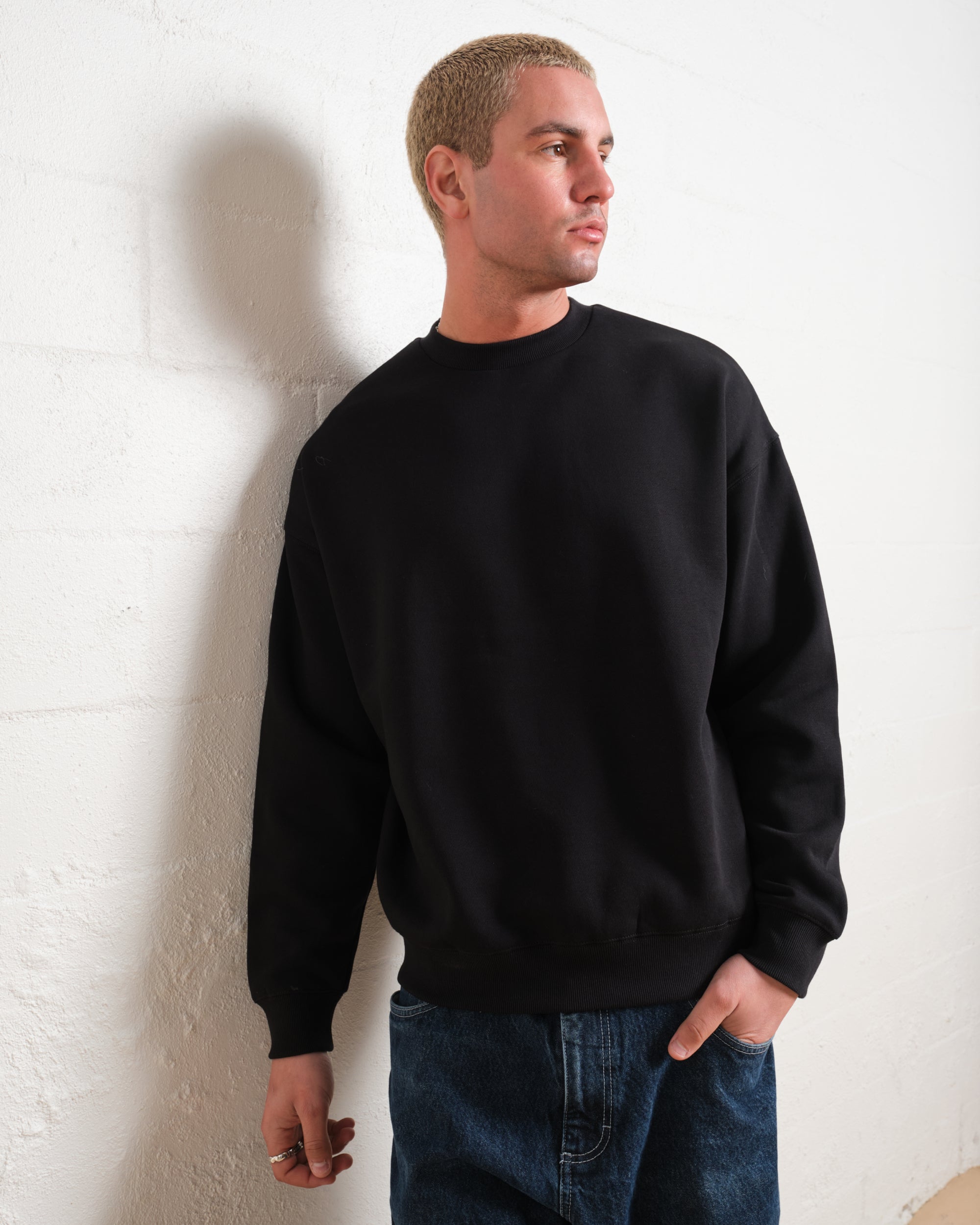 Blank Plain Jumper Australia Online #colour_black