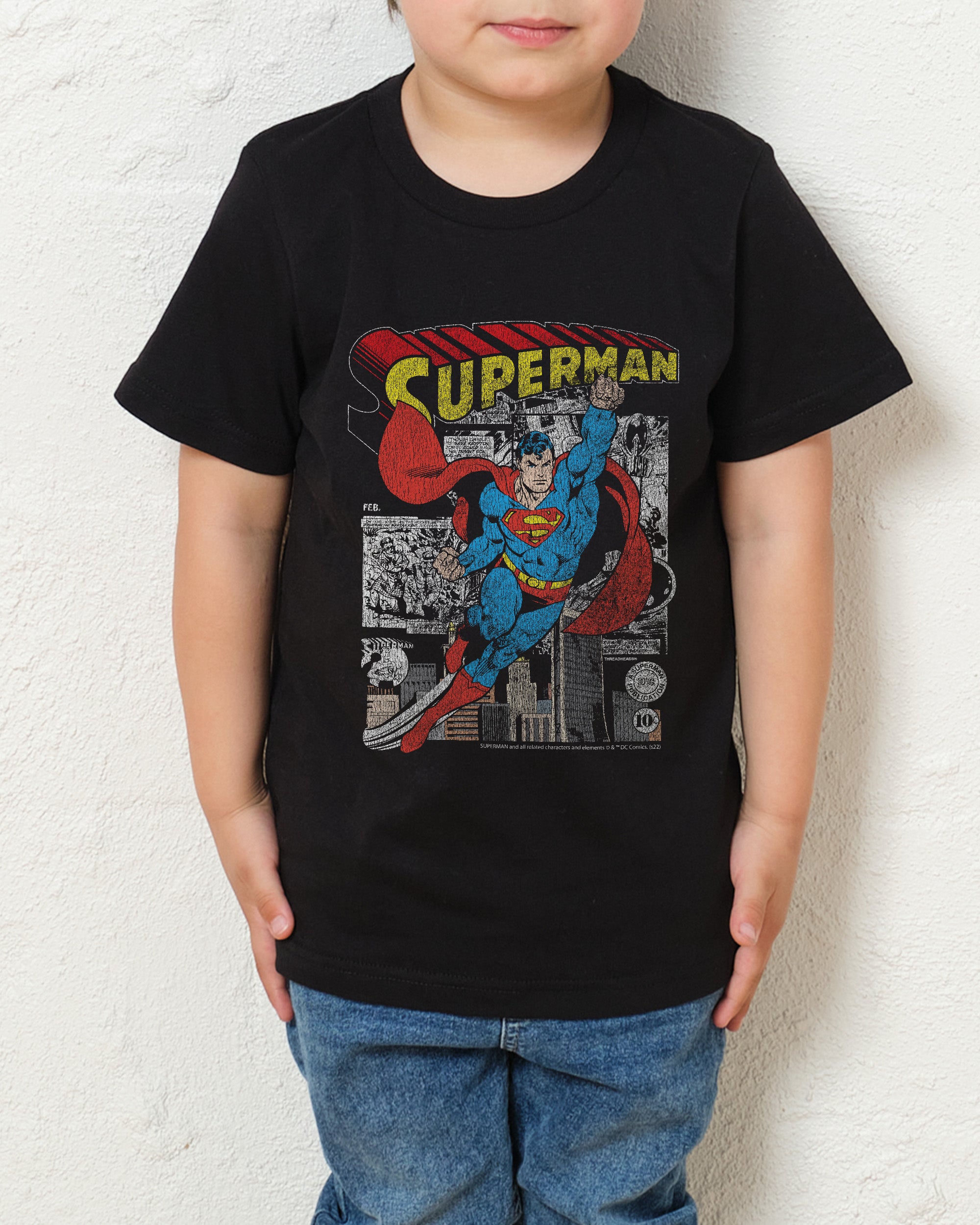 Superman Comic Panel Kids T-Shirt