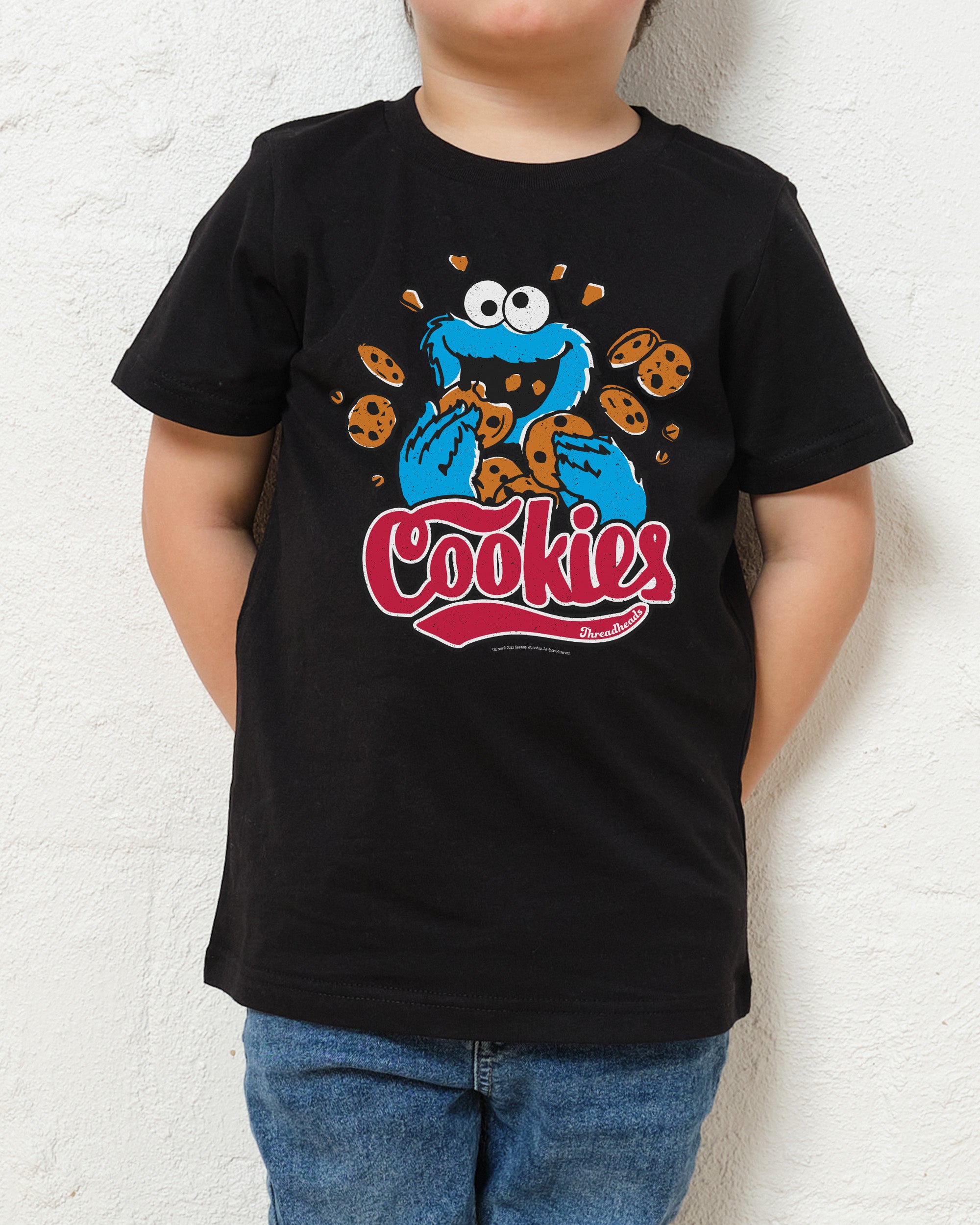 Cookie Monster Cookies Kids T-Shirt