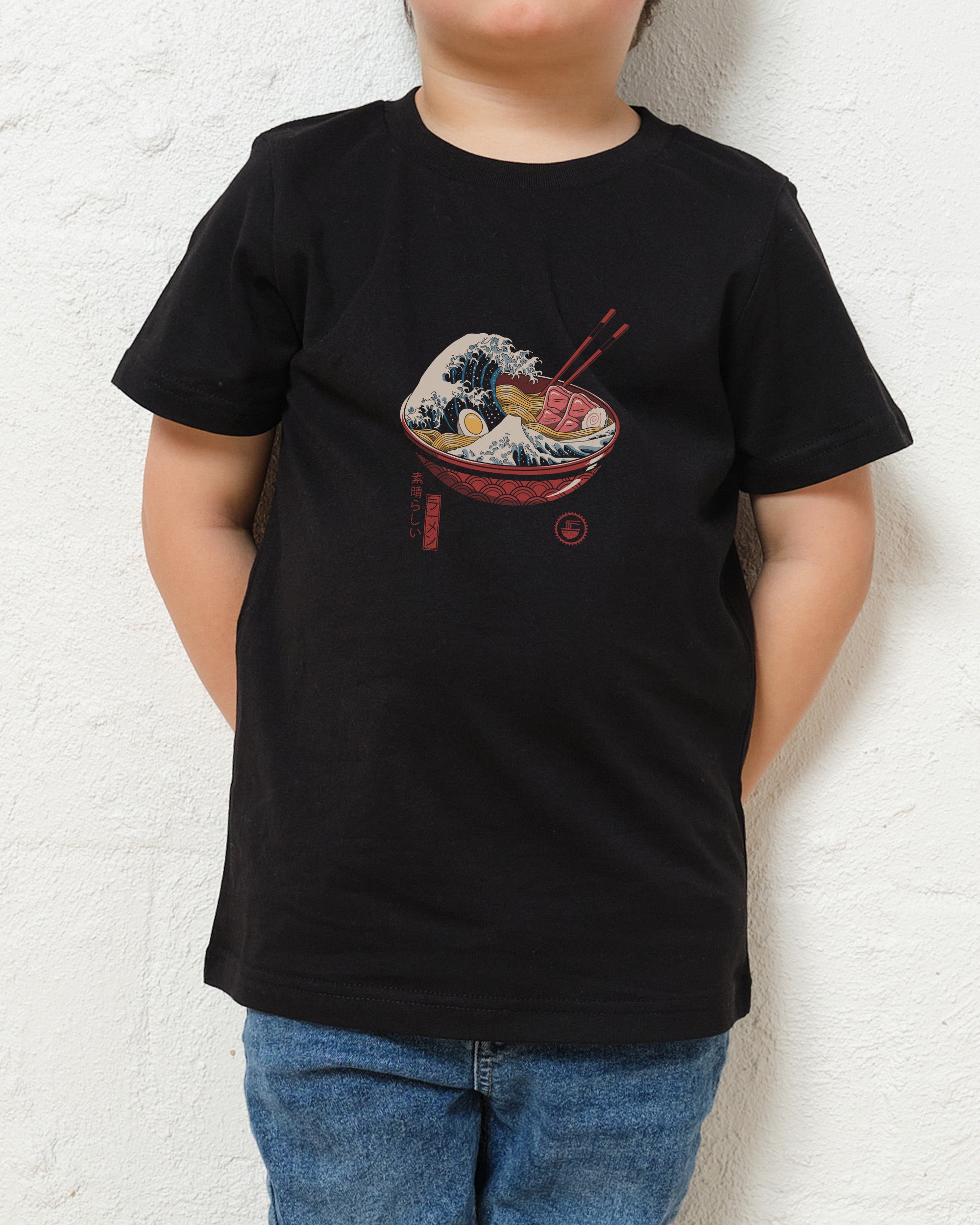 Great Ramen Wave Kids T-Shirt