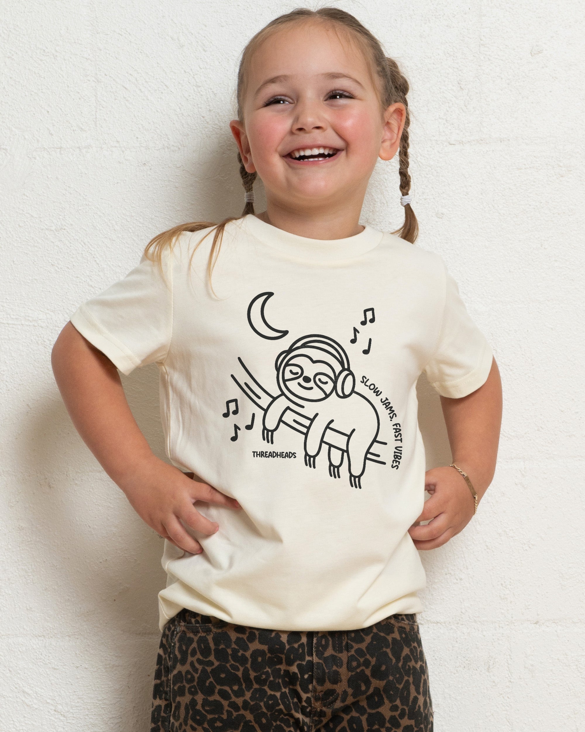 Sloth Jams, Fast Vibes Kids T-Shirt