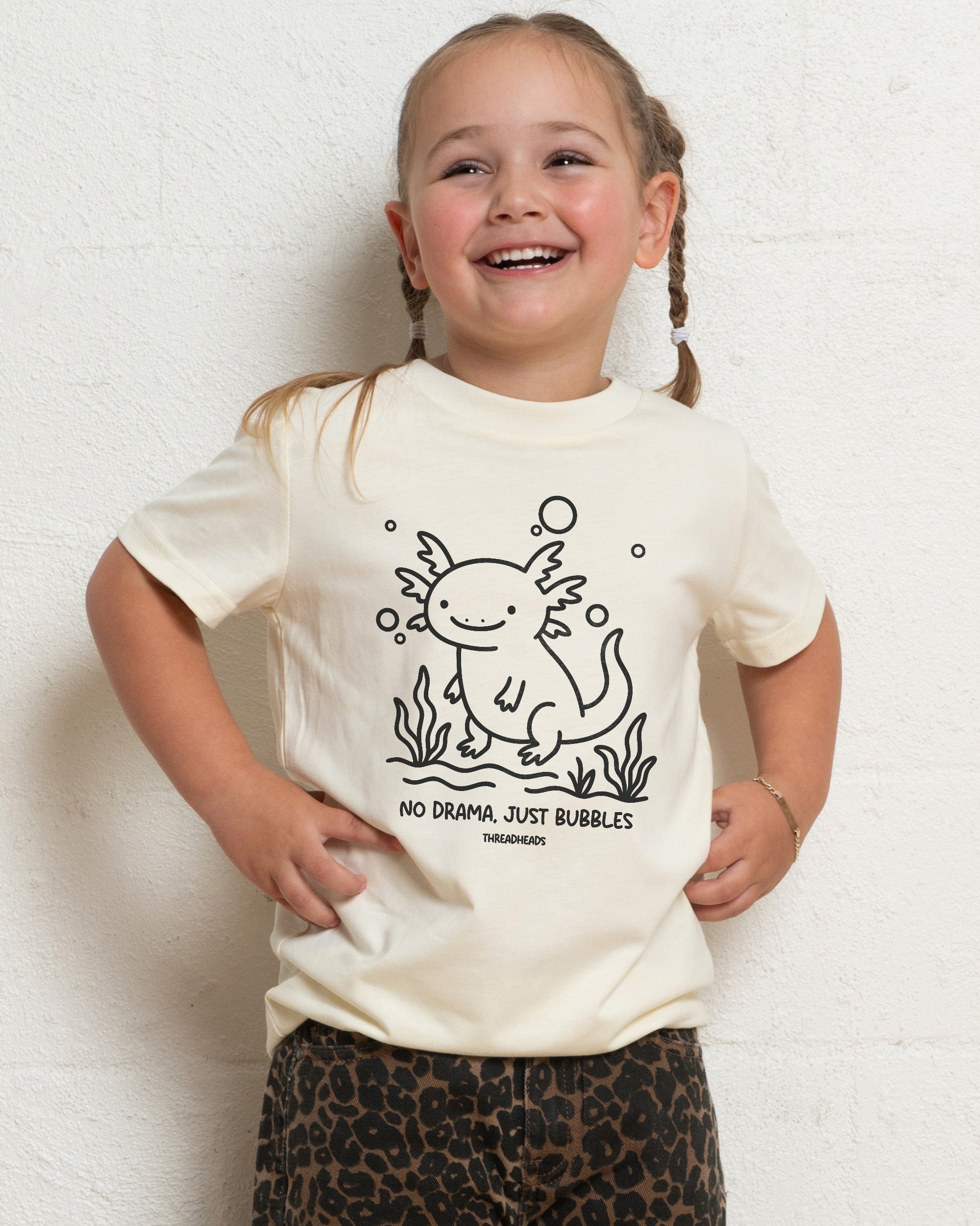 Axolotl Bubbles Kids T-Shirt