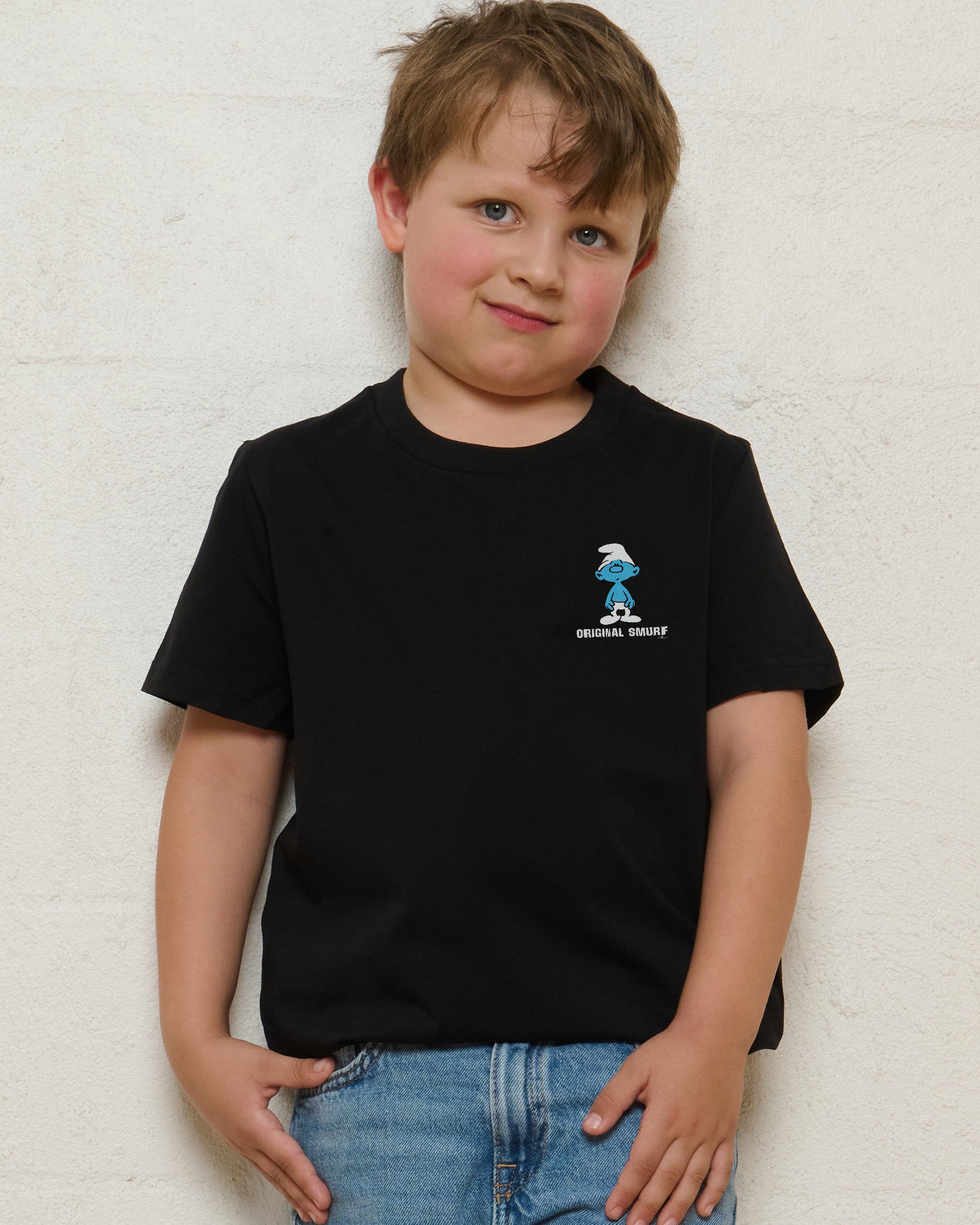 The Original Smurf Black Kids T-Shirt